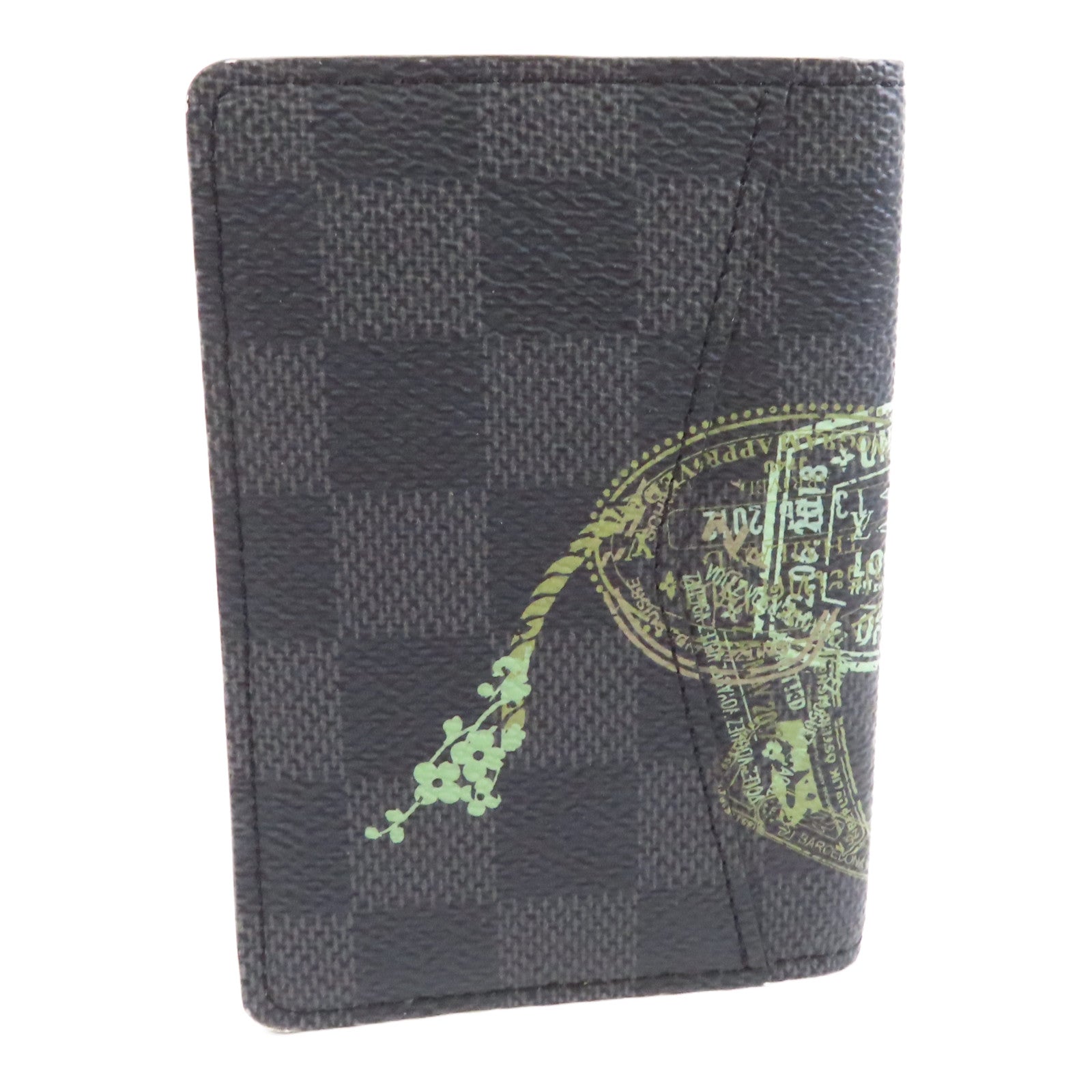 LOUIS VUITTON Damier Graphite Card Case卡片套黑色/綠色