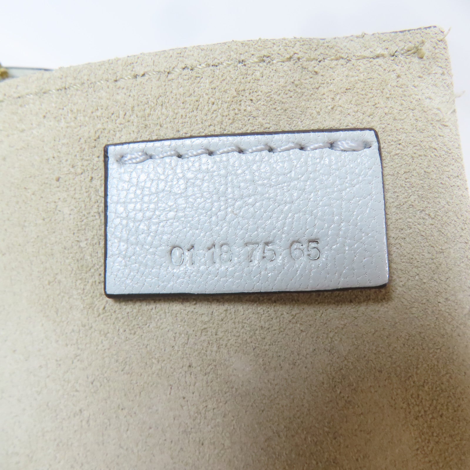 Chloe 牛皮皮革Shoulder Bag金扣肩背袋灰色