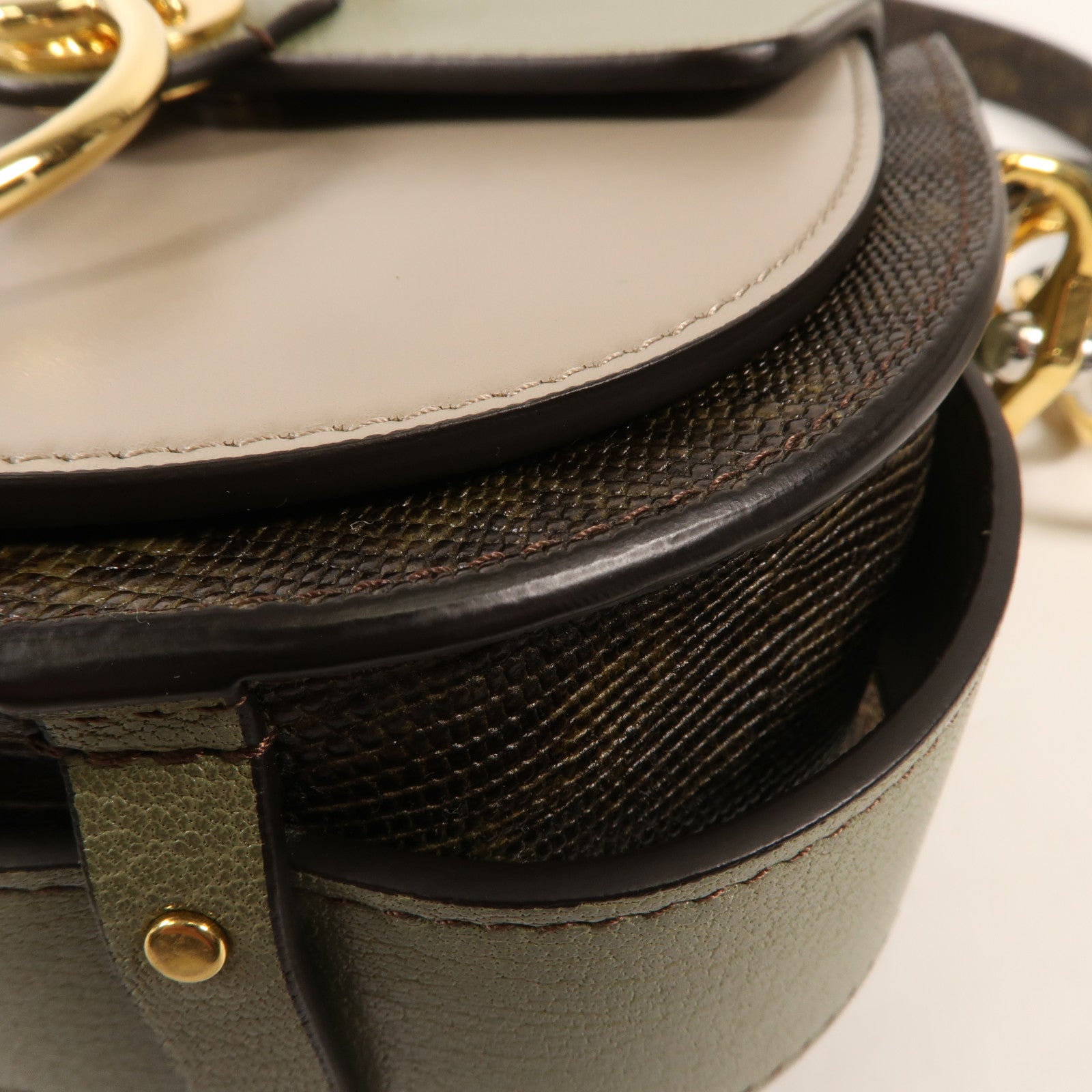 Chloe 牛皮皮革Shoulder Bag金扣手挽肩背兩用袋