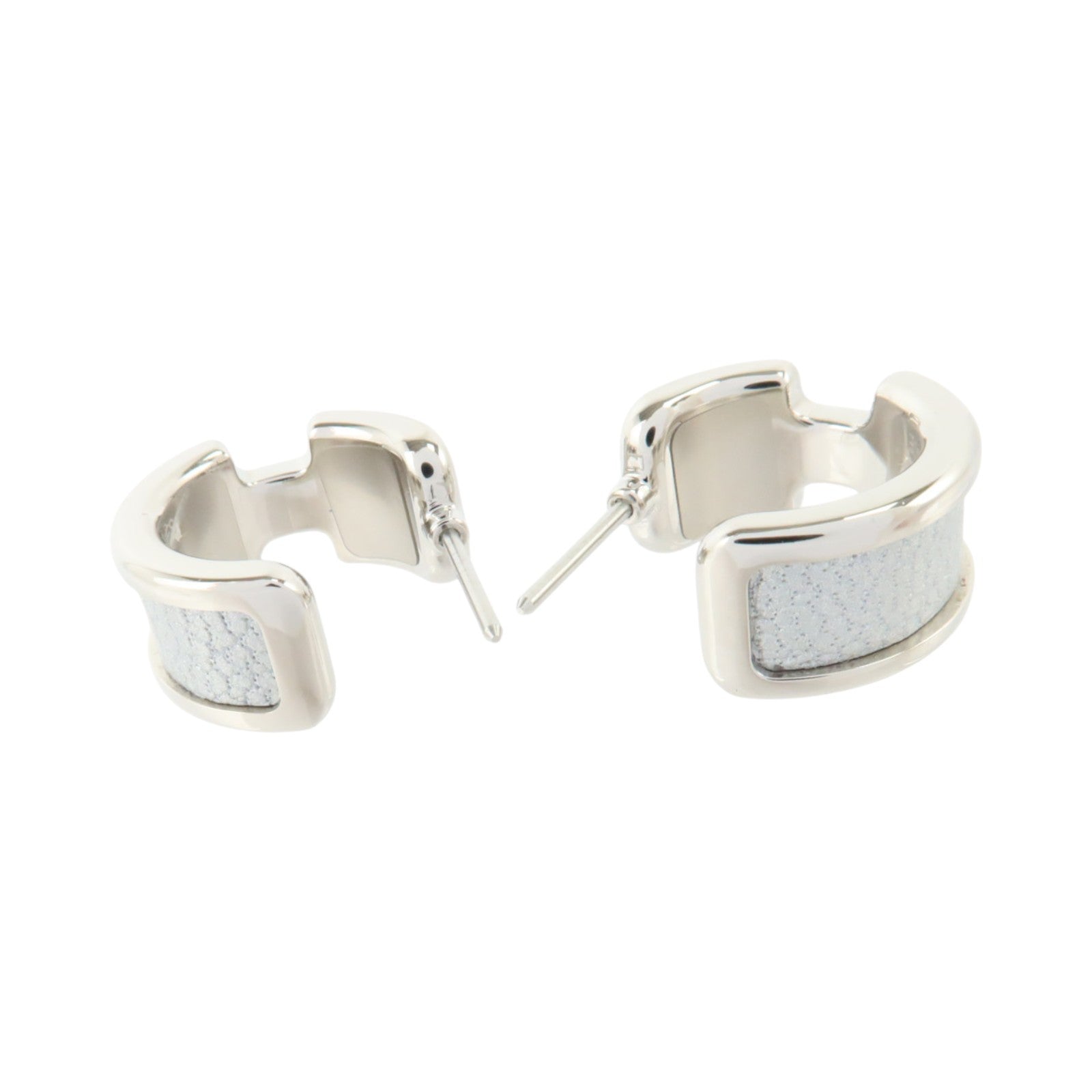 HERMES Chevre皮革/金屬Olympe Earring耳環
