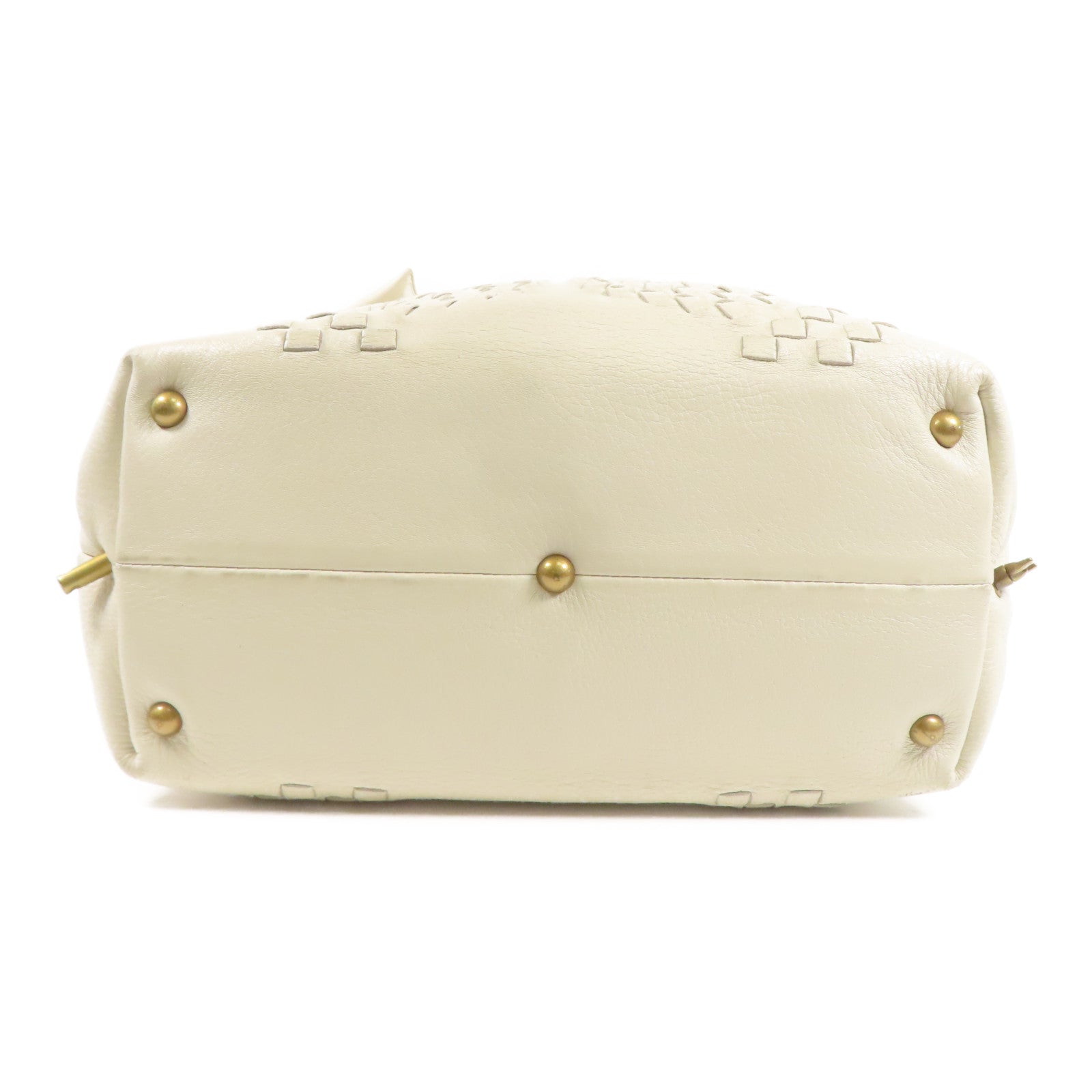 BOTTEGA VENETA BV Shoulder Bag Leather White