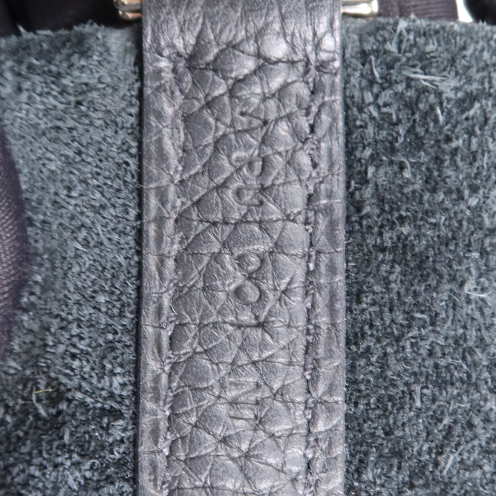 HERMES Clemence皮革Picotin MM銀扣手挽袋Noir