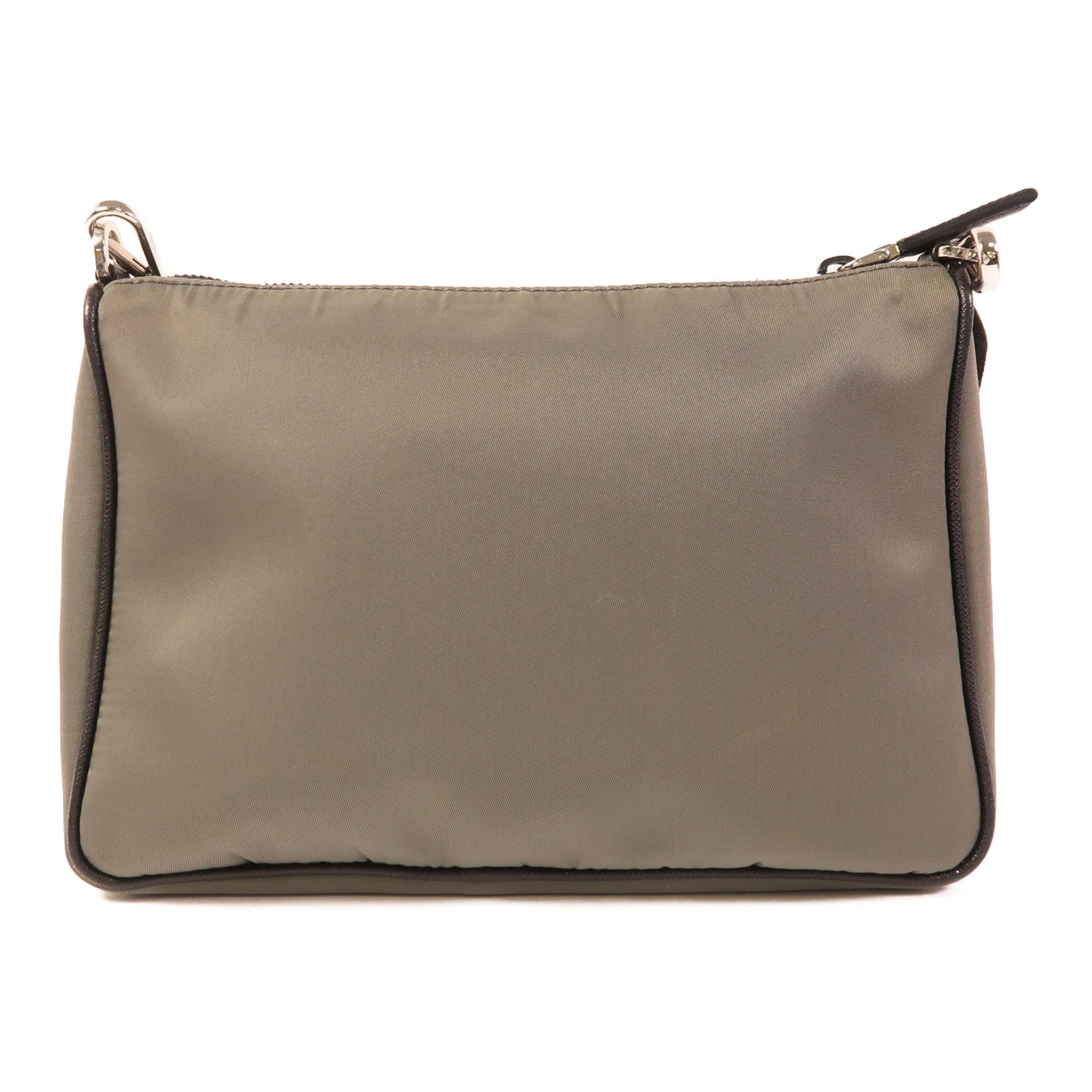 PRADA 尼龍Shoulder Bag銀扣肩背袋