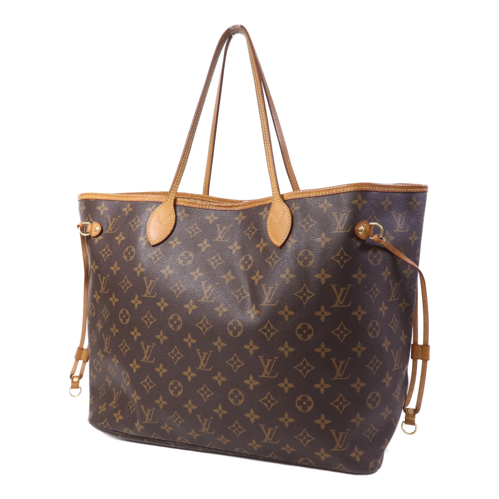 LOUIS VUITTON Monogram Neverfull GM Tote Bag金扣肩背袋