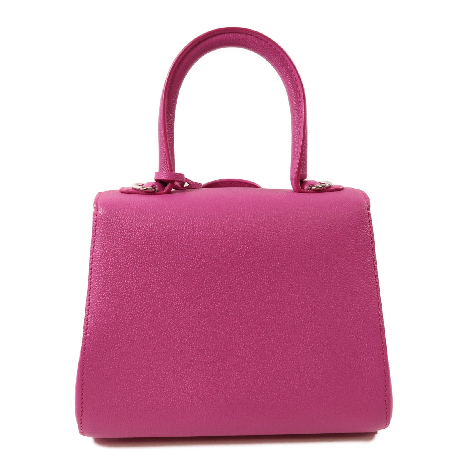 Delvaux 牛皮皮革Briliant Mini銀扣手挽肩背兩用袋