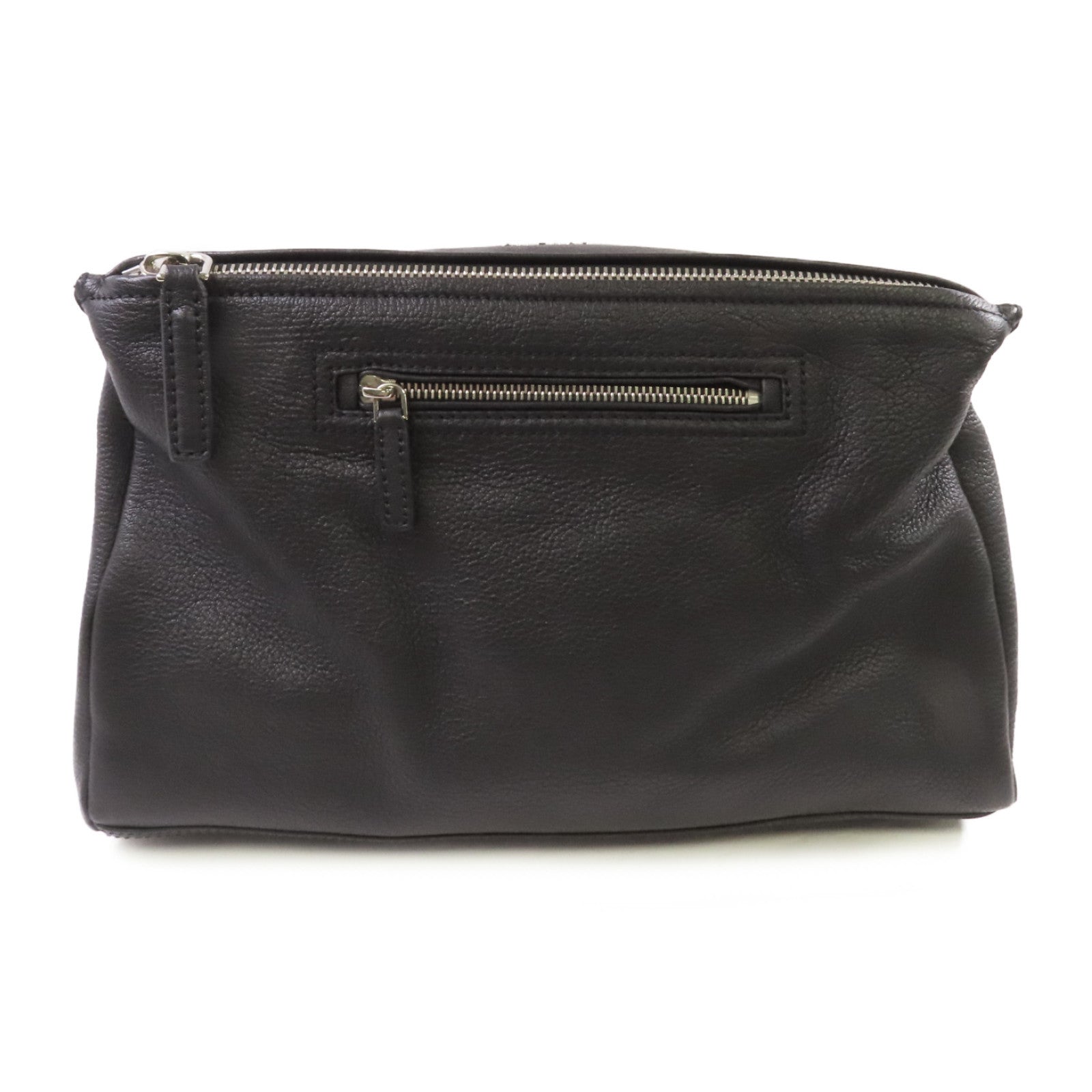 GIVENCHY 【激減優惠】牛皮皮革Pandora 2Way Shoulder Bag銀扣手挽肩背袋兩用袋黑色