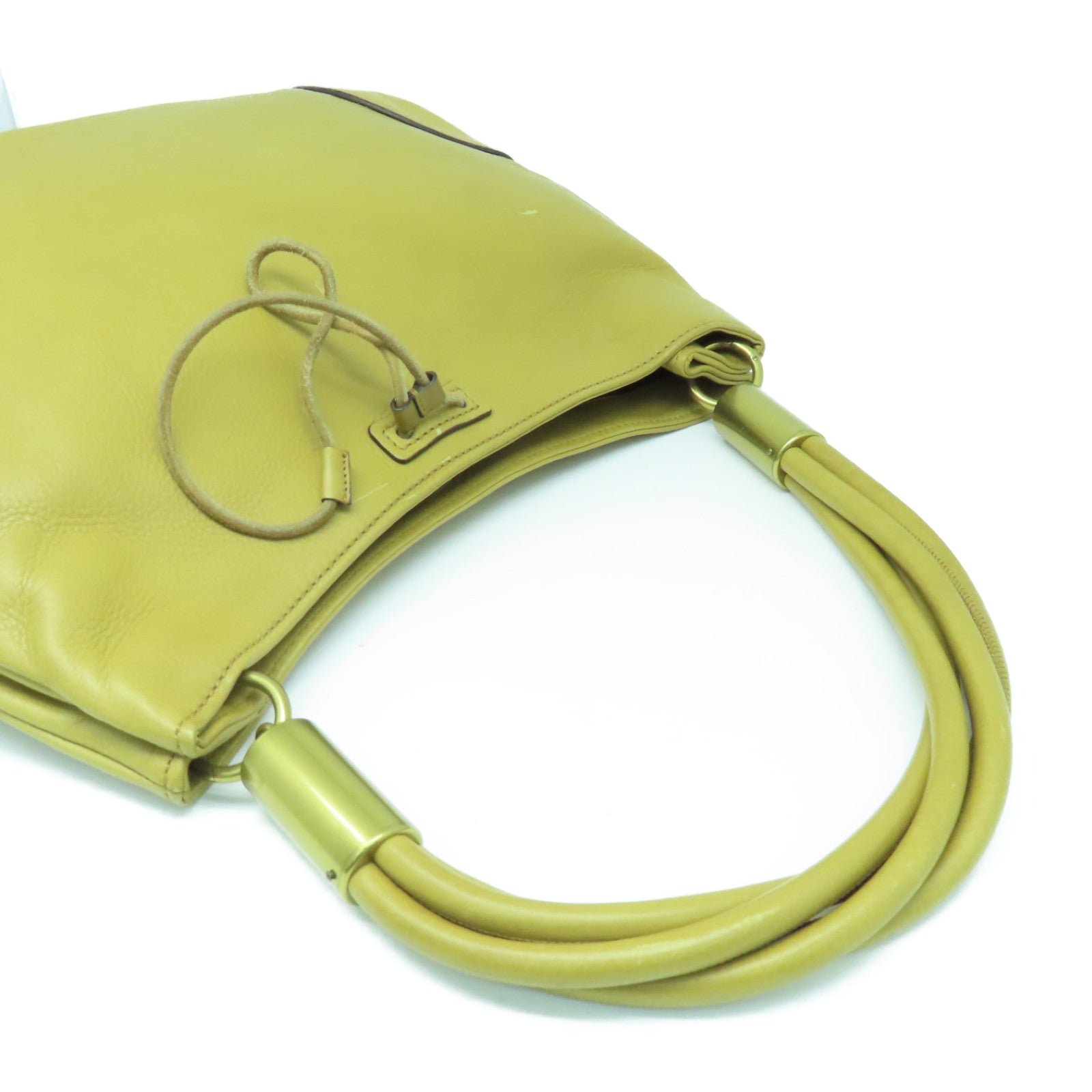GUCCI 【清倉大減價】牛皮皮革Shoulder Bag金扣肩背袋啡色