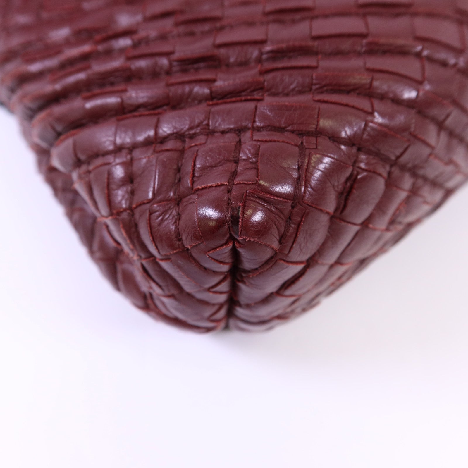 BOTTEGA VENETA 【激減優惠】織紋皮革Shoulder Bag鏈帶肩背袋