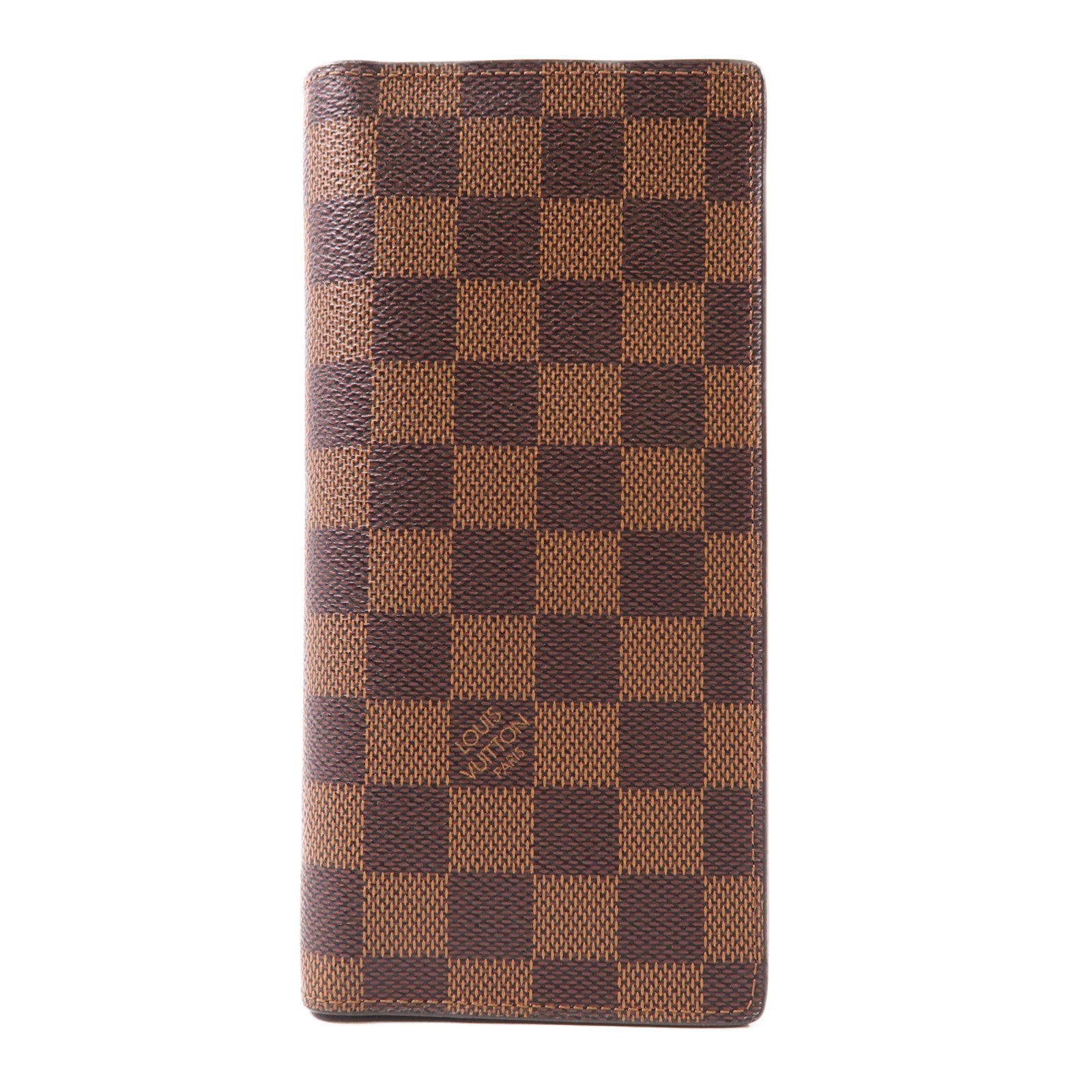 LOUIS VUITTON Damier Portefeuille Brazza金扣長錢包