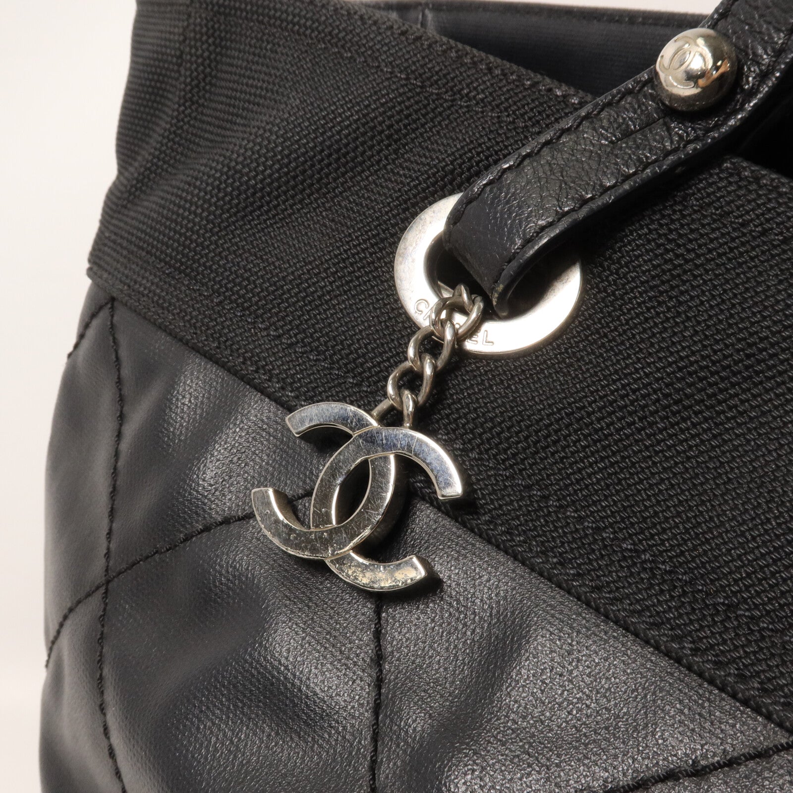CHANEL 塗層帆布Paris Biarritz Tote手挽袋