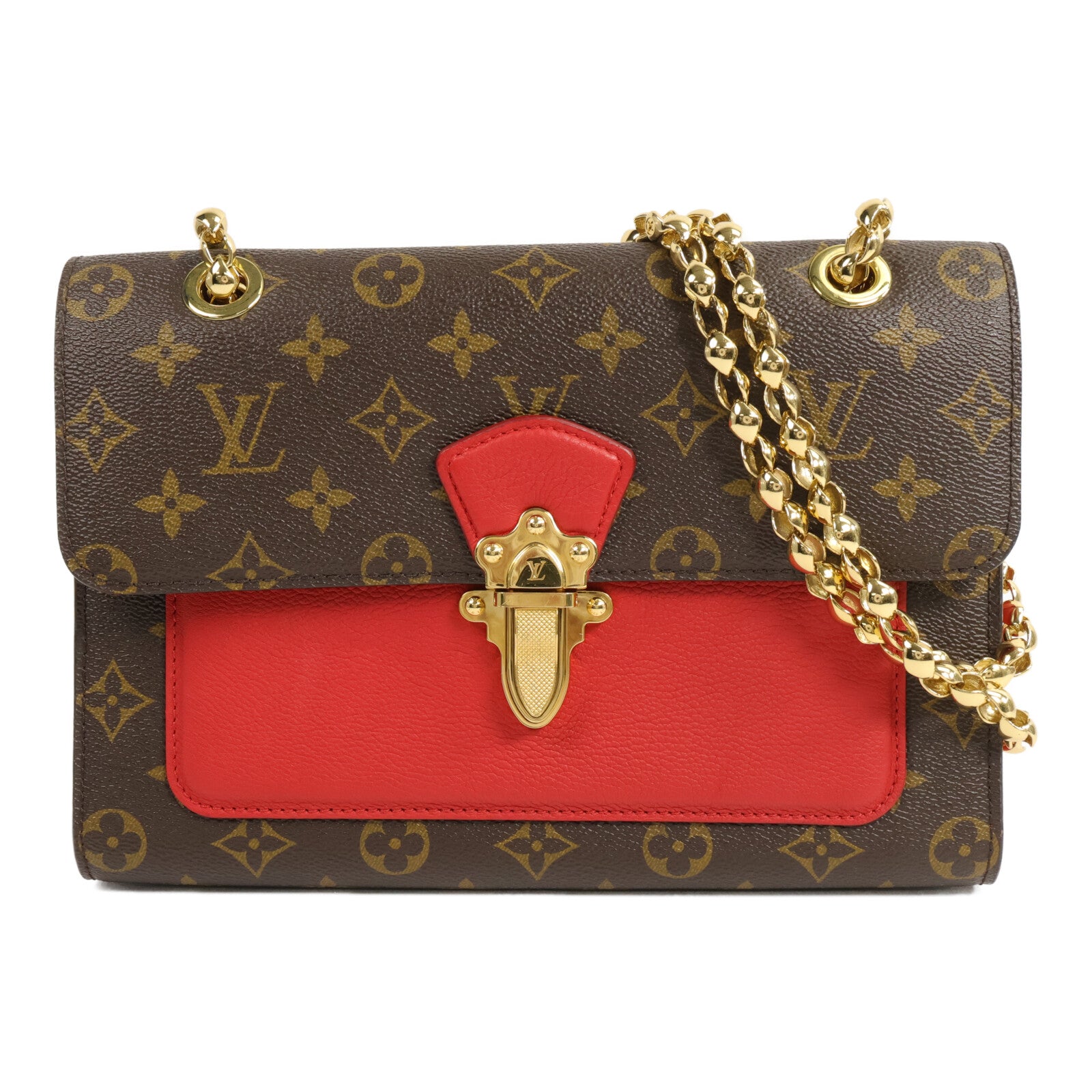 LOUIS VUITTON Monogram Victoire鏈帶肩背袋