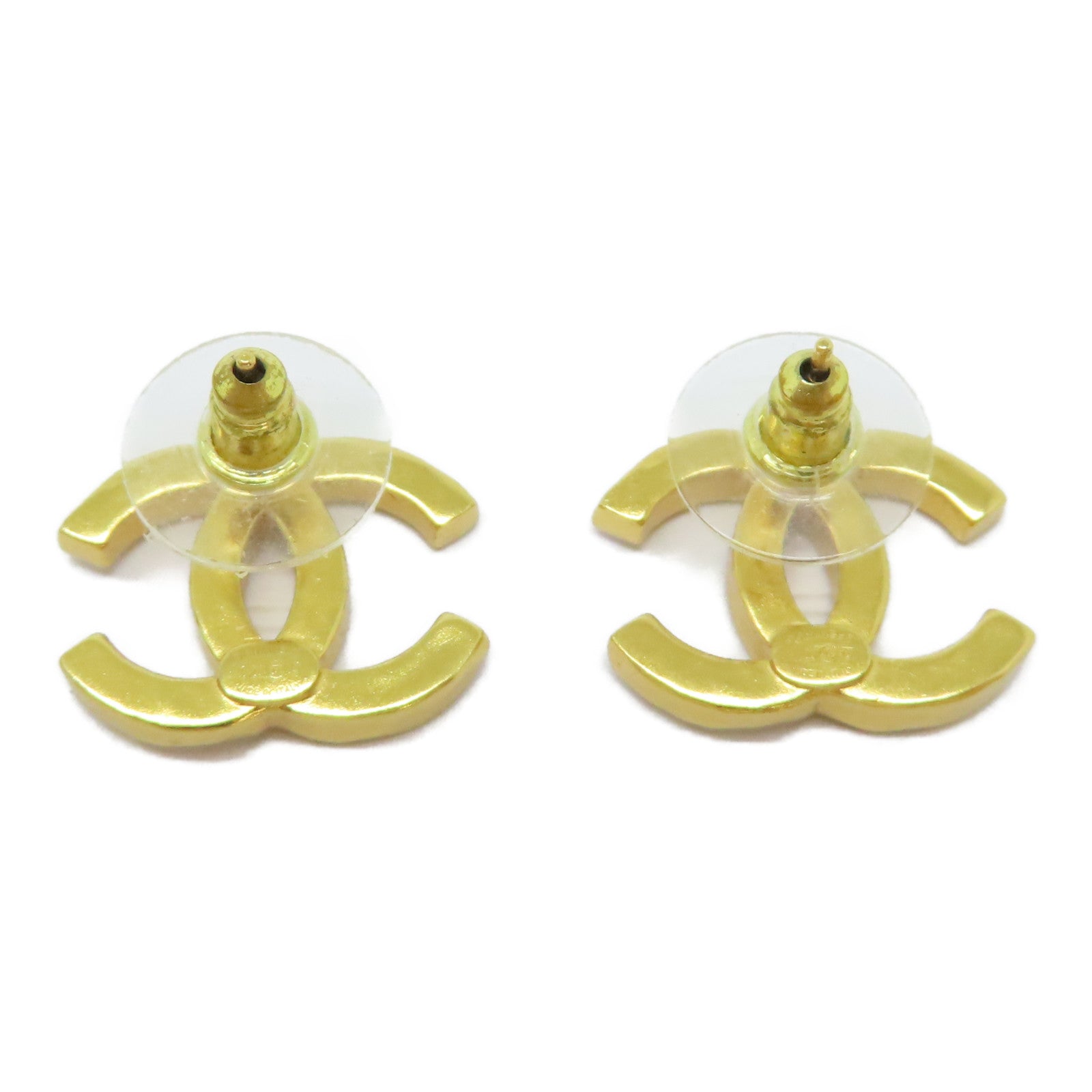 CHANEL 金屬Earrings耳環金色/白色