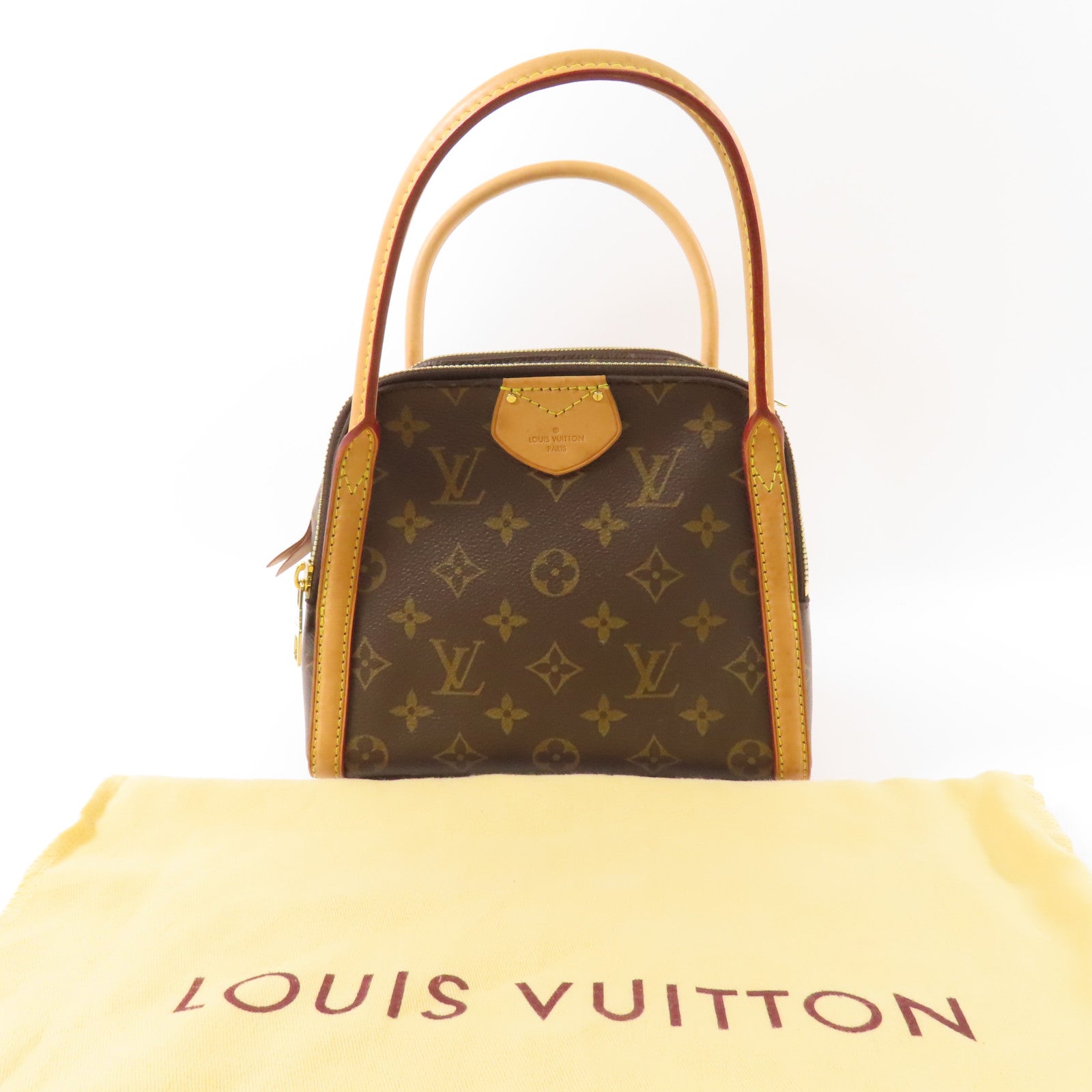 LOUIS VUITTON Monogram Marais BB金扣手挽袋