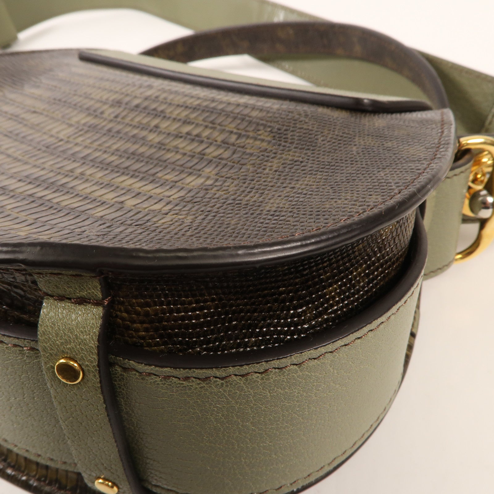Chloe 牛皮皮革Shoulder Bag金扣手挽肩背兩用袋