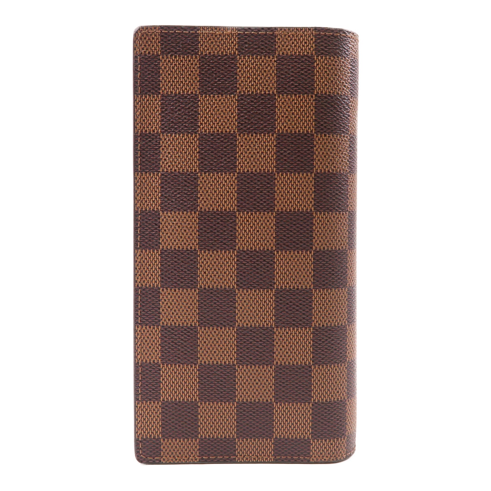 LOUIS VUITTON Damier Portefeuille Brazza金扣長錢包