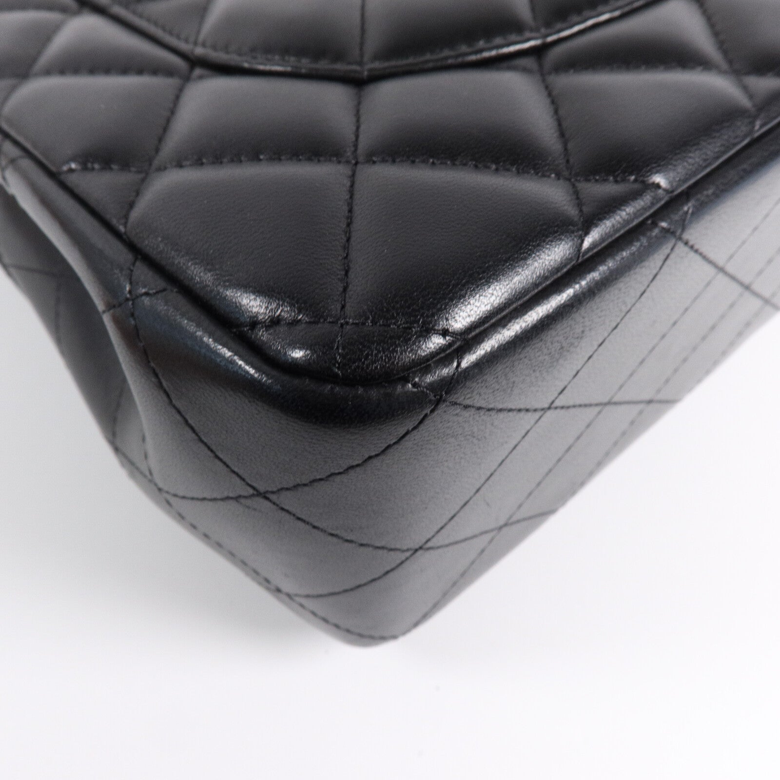 CHANEL 羊皮皮革Large Classic鏈帶肩背袋