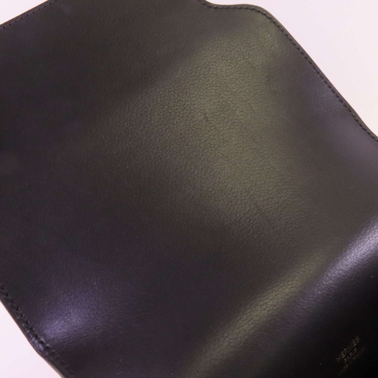 HERMES Allegro皮革Roulis Mini金扣肩背袋Noir