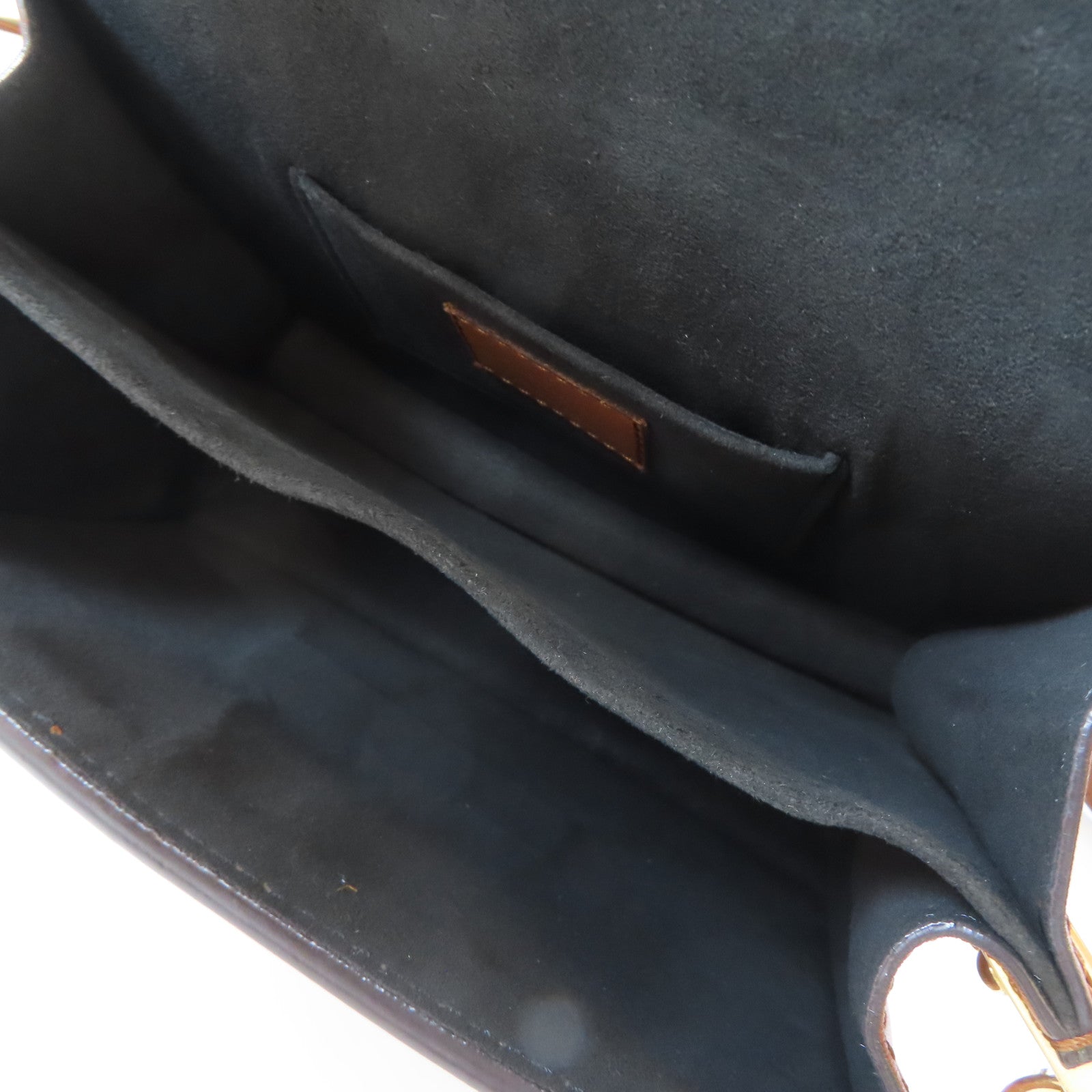 LOUIS VUITTON Monogram Reverse Dauphine金扣肩背袋啡色