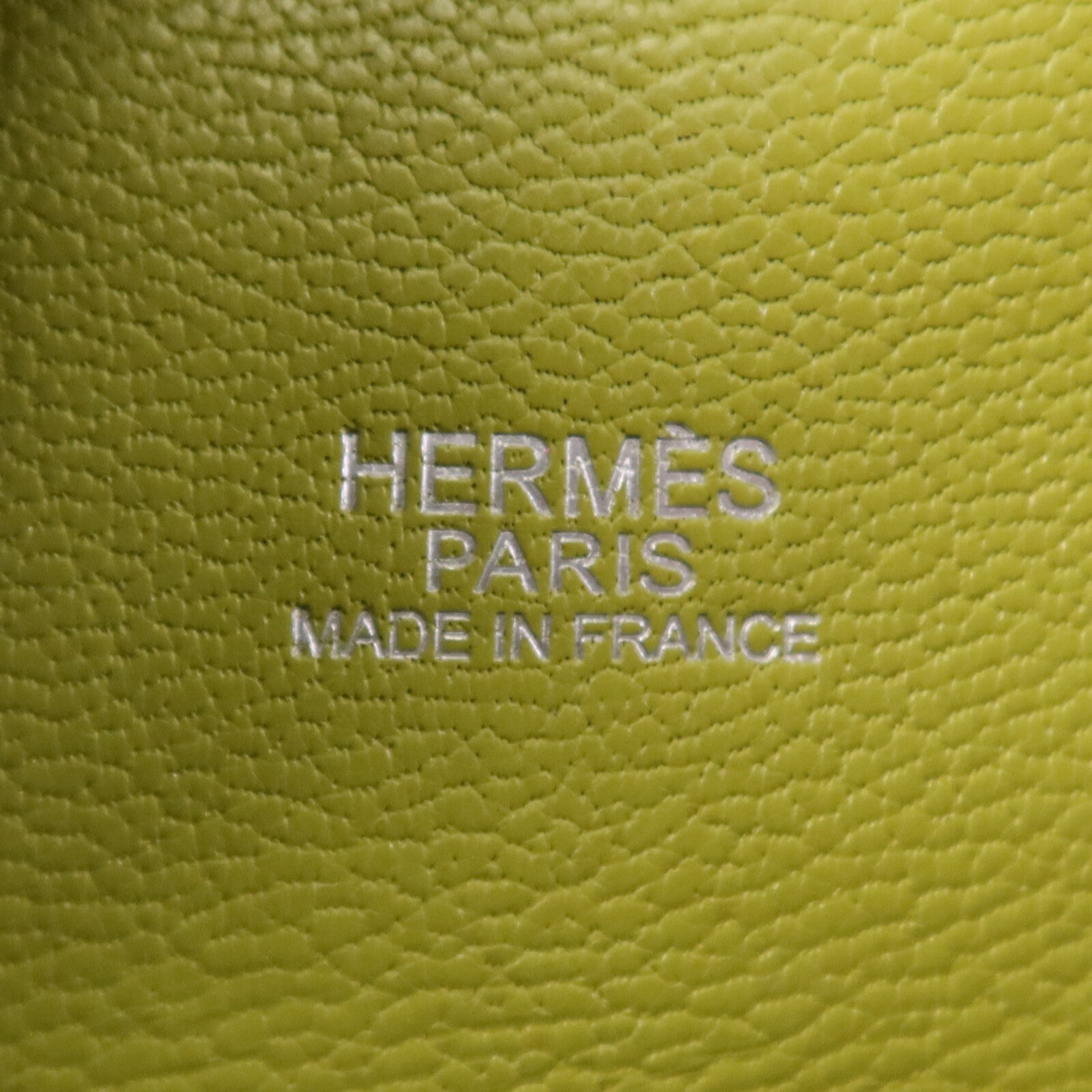 HERMES Togo皮革Bolide1923 30銀扣手挽袋Vert Anis