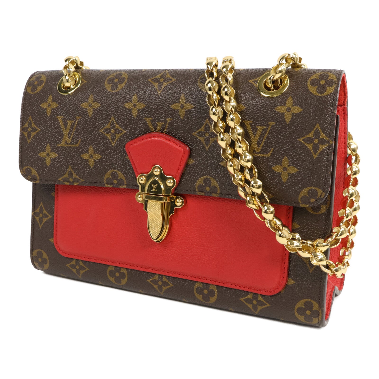 LOUIS VUITTON Monogram Victoire鏈帶肩背袋