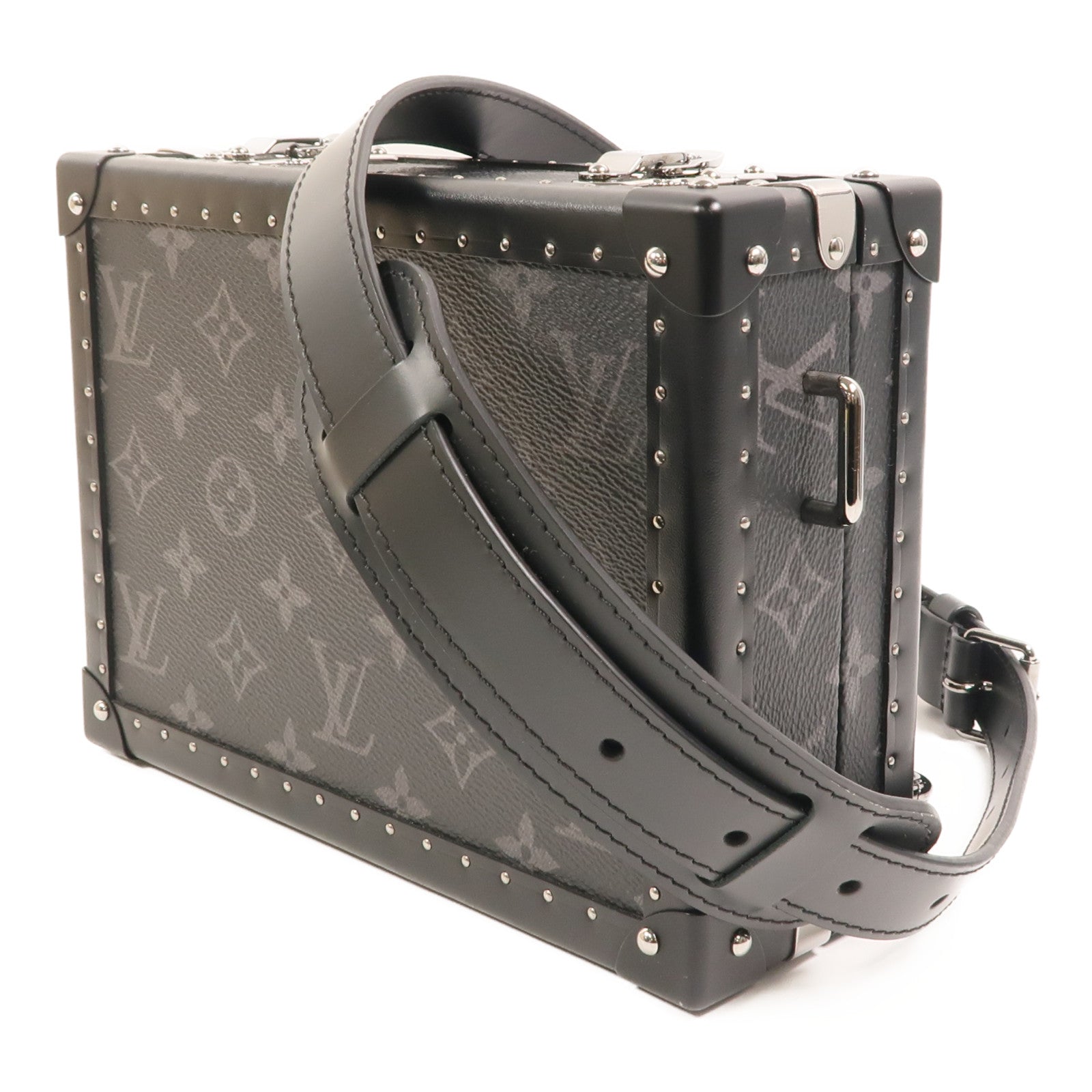 LOUIS VUITTON Monogram Eclipse Clutch Box肩背袋