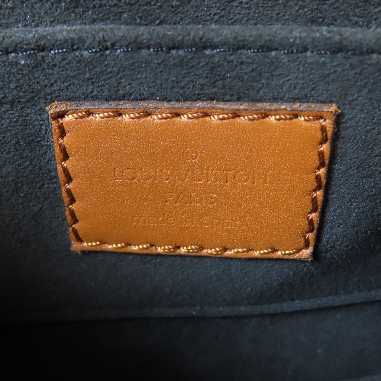 LOUIS VUITTON Monogram Reverse Dauphine金扣肩背袋啡色