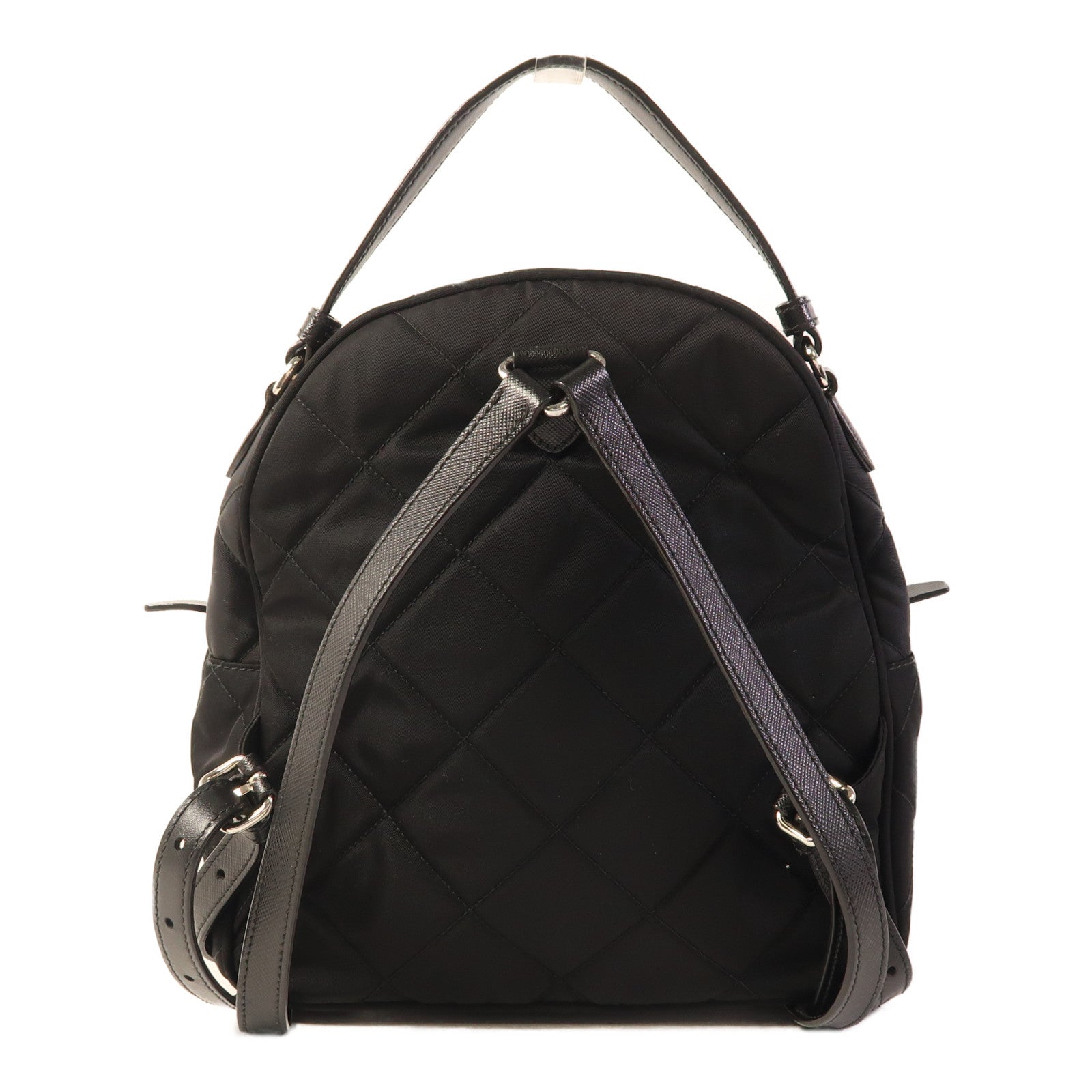 PRADA 尼龍Backpack銀扣背包