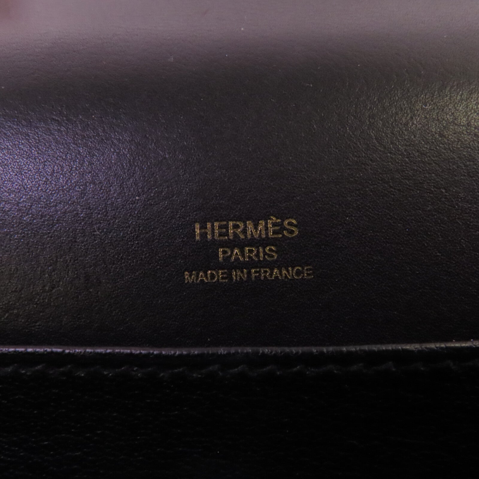 HERMES Allegro皮革Roulis Mini金扣肩背袋Noir
