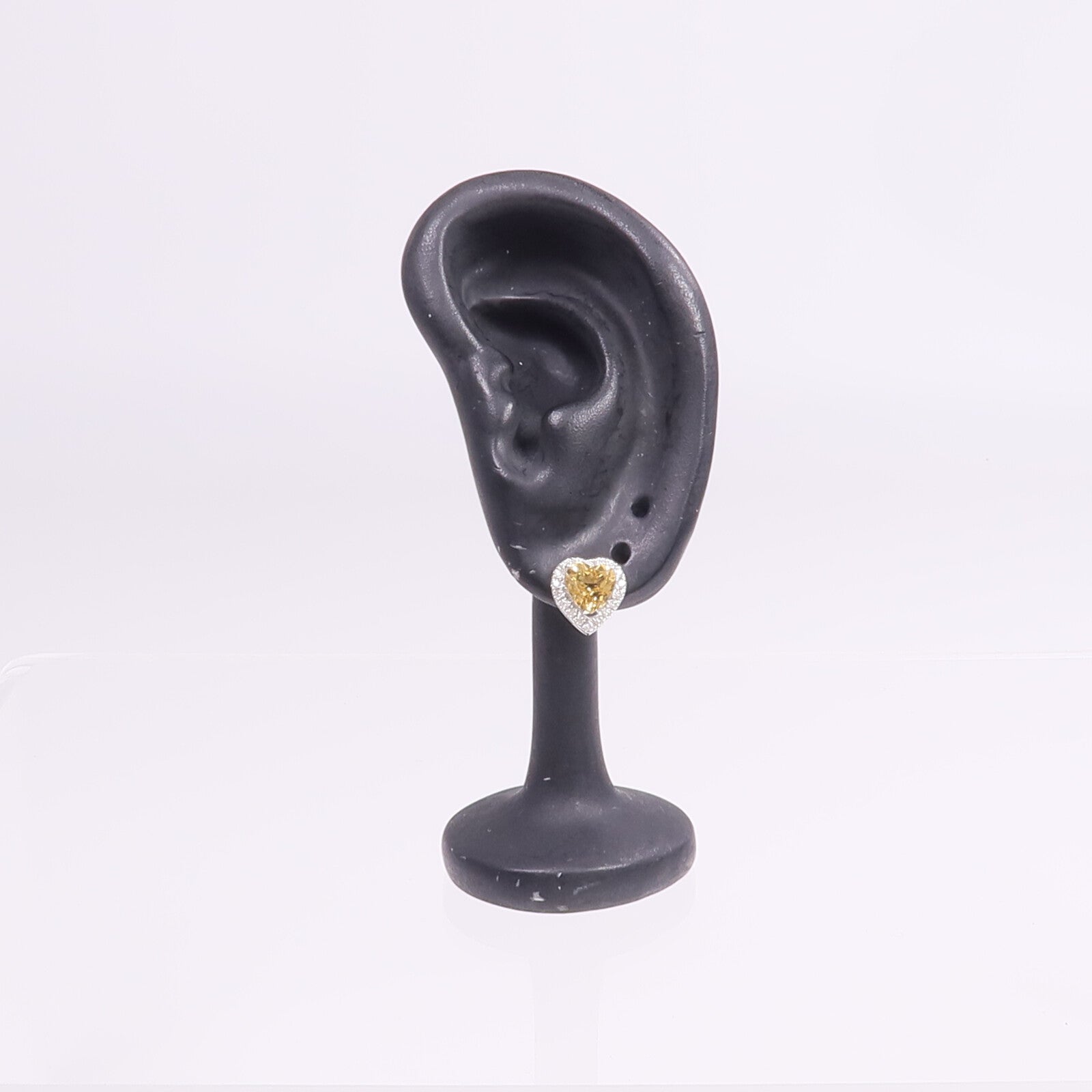 JEWELRY 【激減優惠】14K白金Crystal Diamond Earrings水晶/鑽石耳環