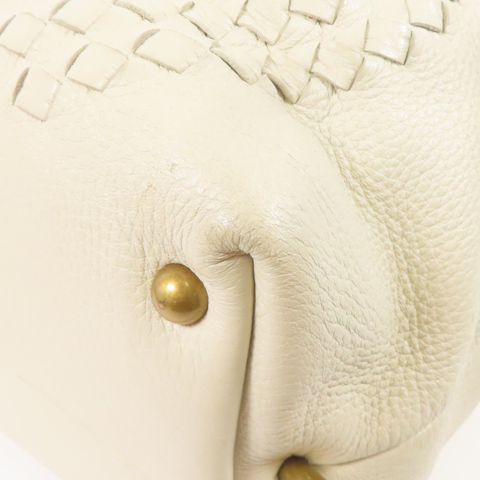 BOTTEGA VENETA BV Shoulder Bag Leather White