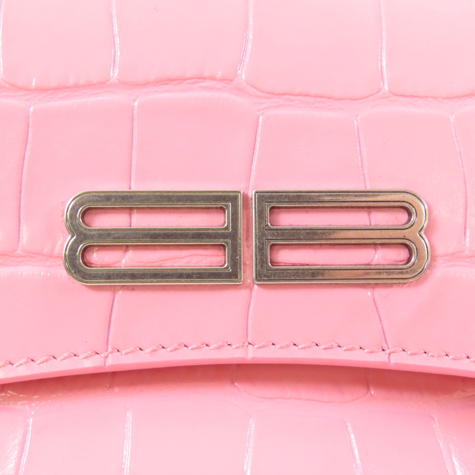 BALENCIAGA 牛皮皮革Shoulder Bag銀扣肩背袋