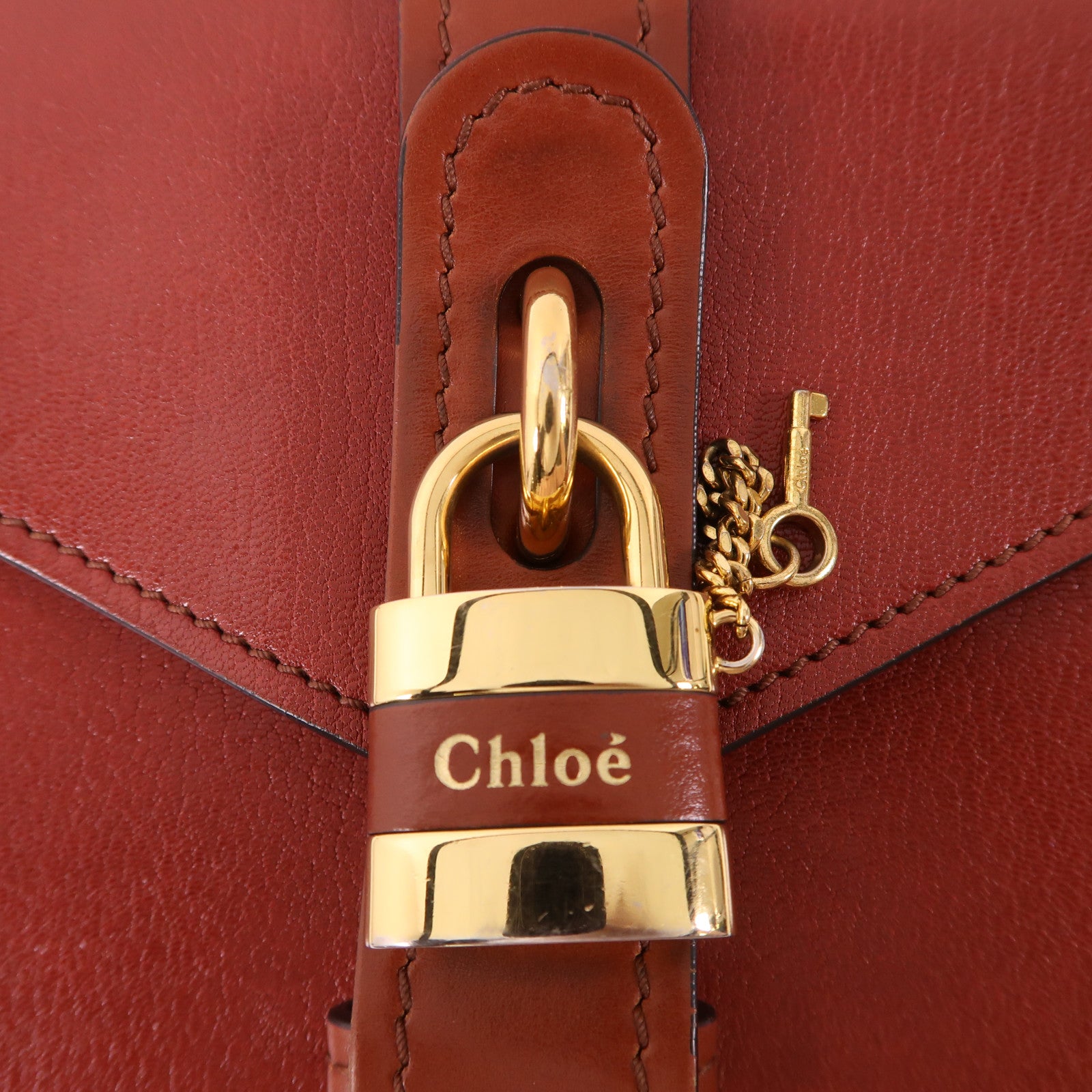 Chloe 牛皮皮革Aby Shoulder Bag鏈帶肩背袋