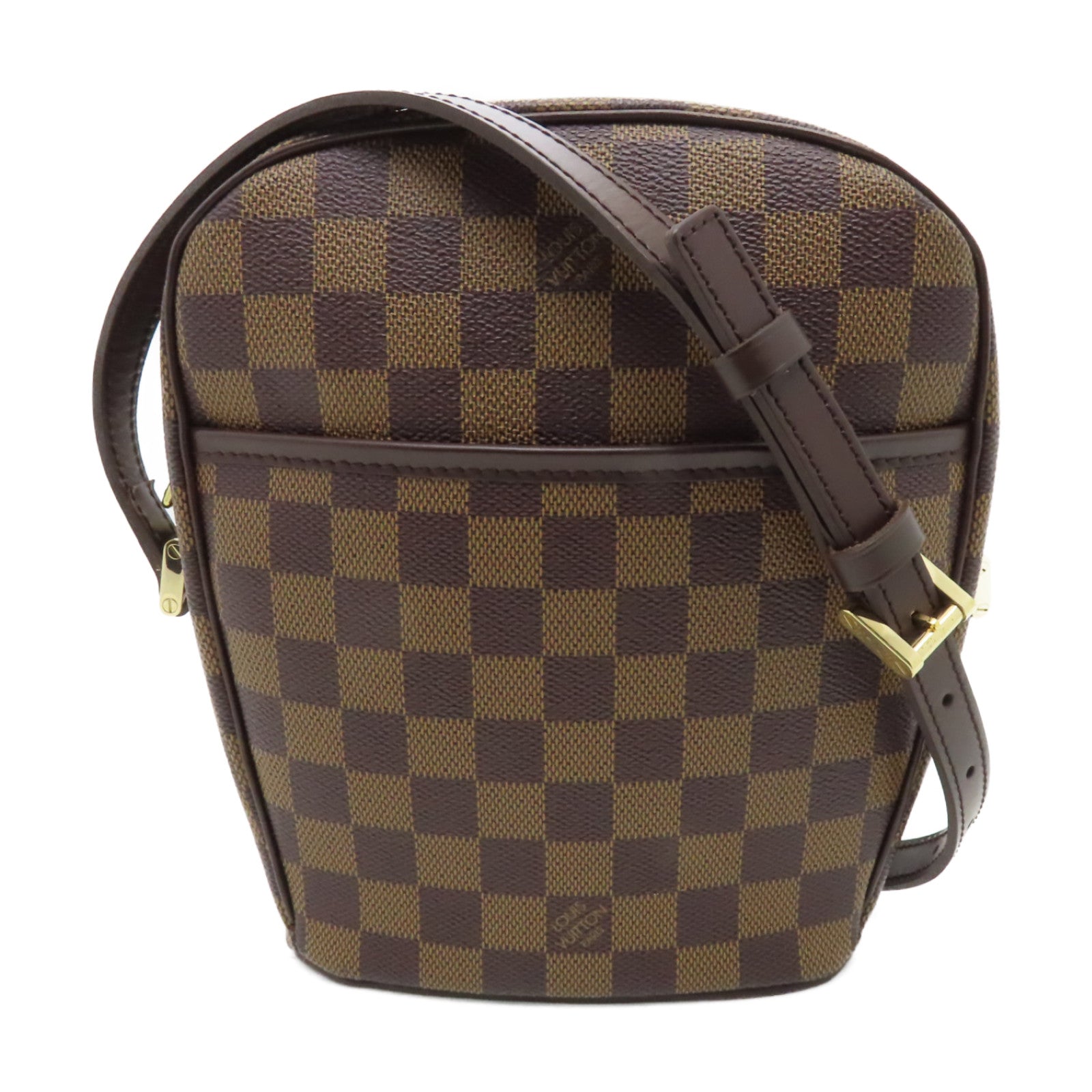 LOUIS VUITTON 【激減優惠】Damier Ipanema PM金扣肩背袋啡色