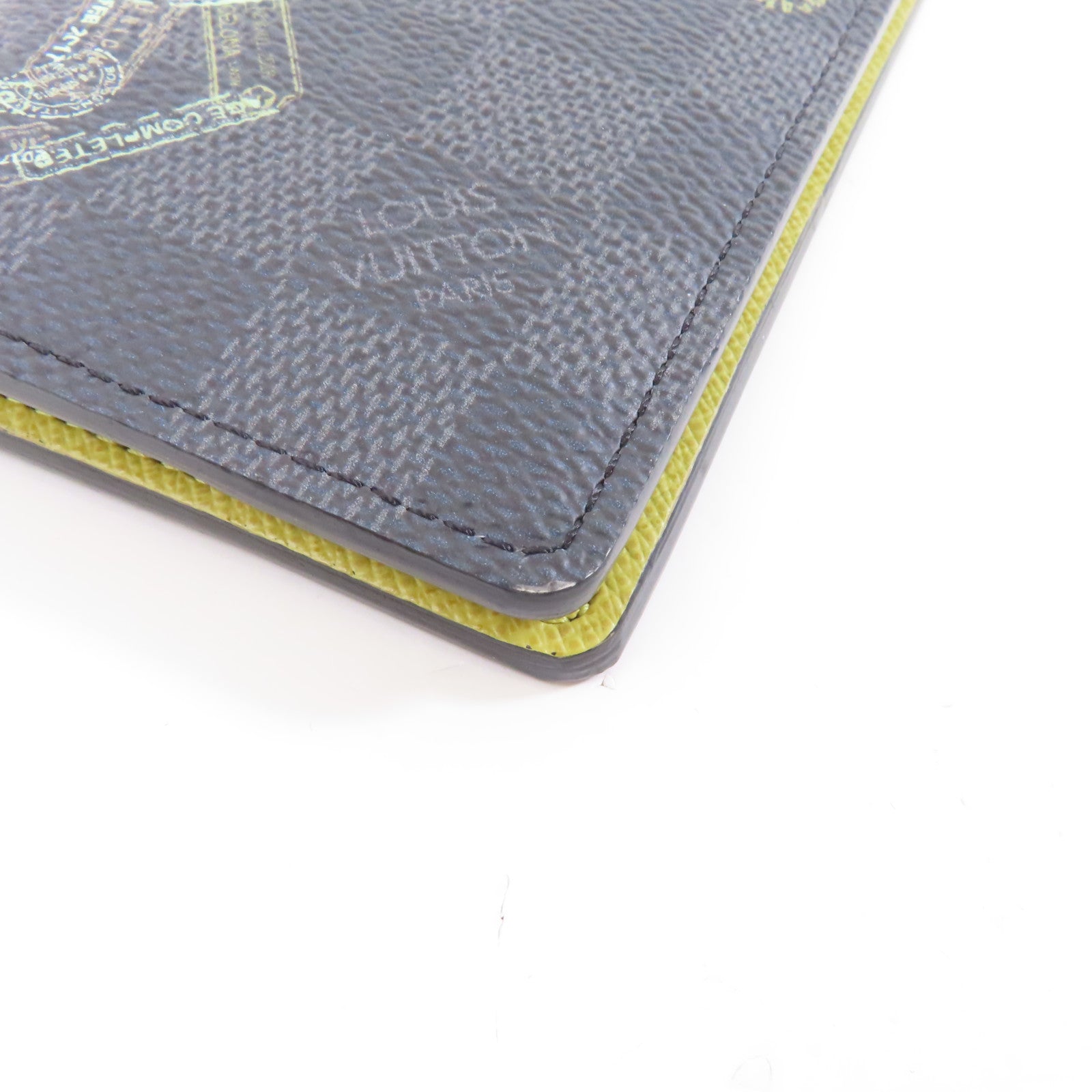LOUIS VUITTON Damier Graphite Card Case卡片套黑色/綠色