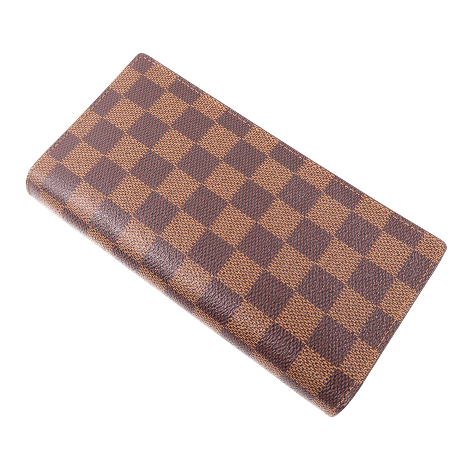 LOUIS VUITTON Damier Portefeuille Brazza金扣長錢包