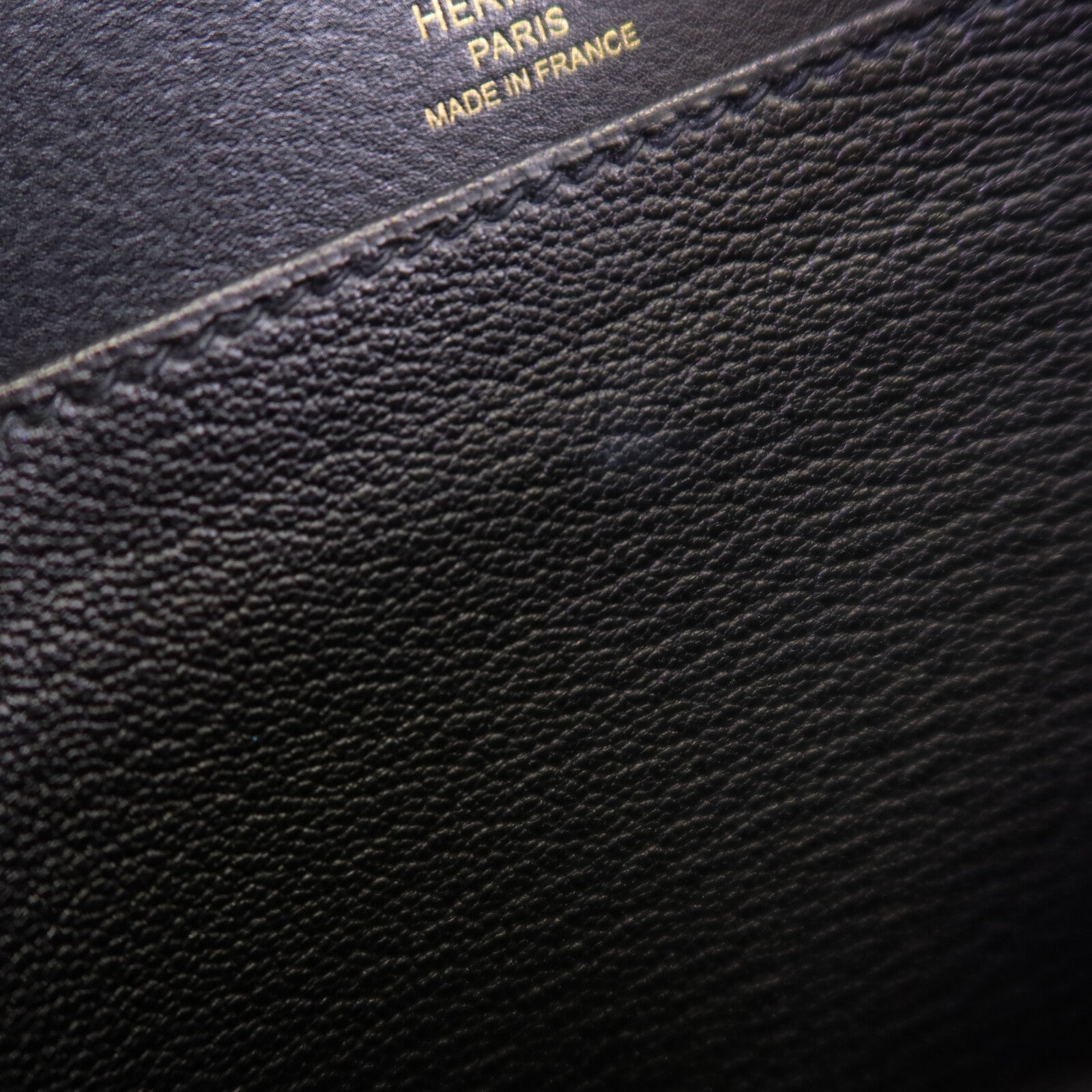 HERMES Allegro皮革Roulis Mini金扣肩背袋Noir