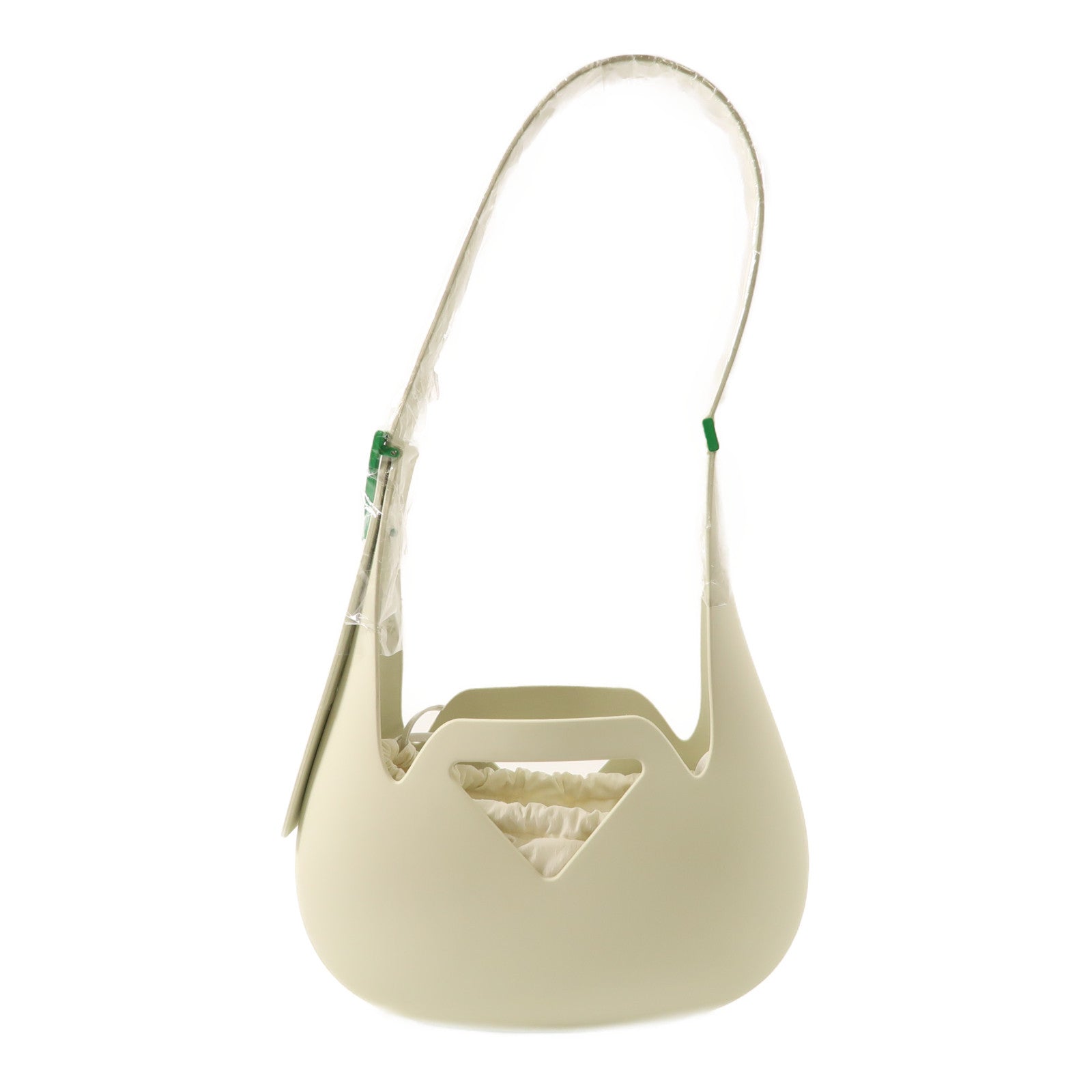 BOTTEGA VENETA 橡膠Rubber Punch Shoulder Bag肩背袋淺綠色