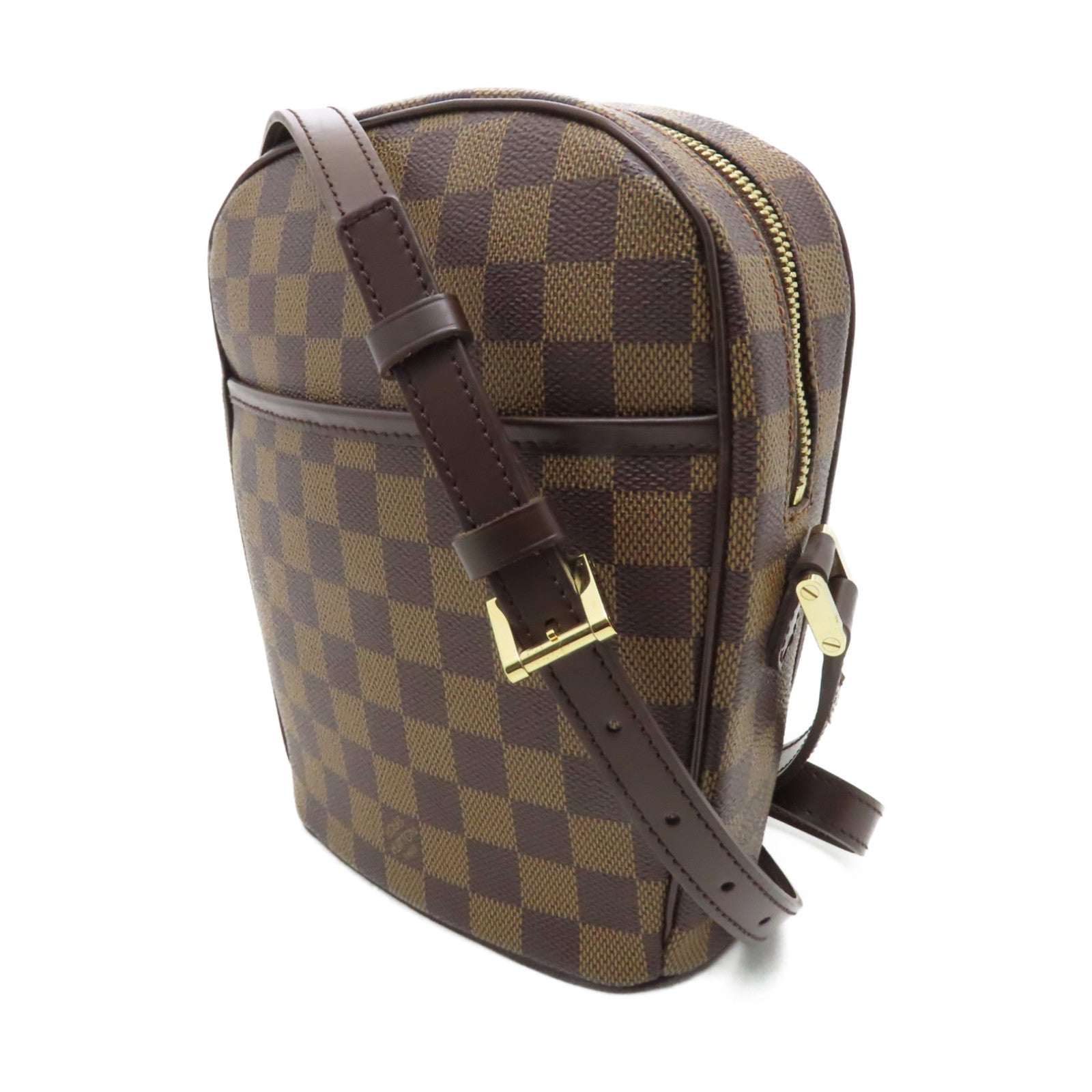 LOUIS VUITTON 【激減優惠】Damier Ipanema PM金扣肩背袋啡色