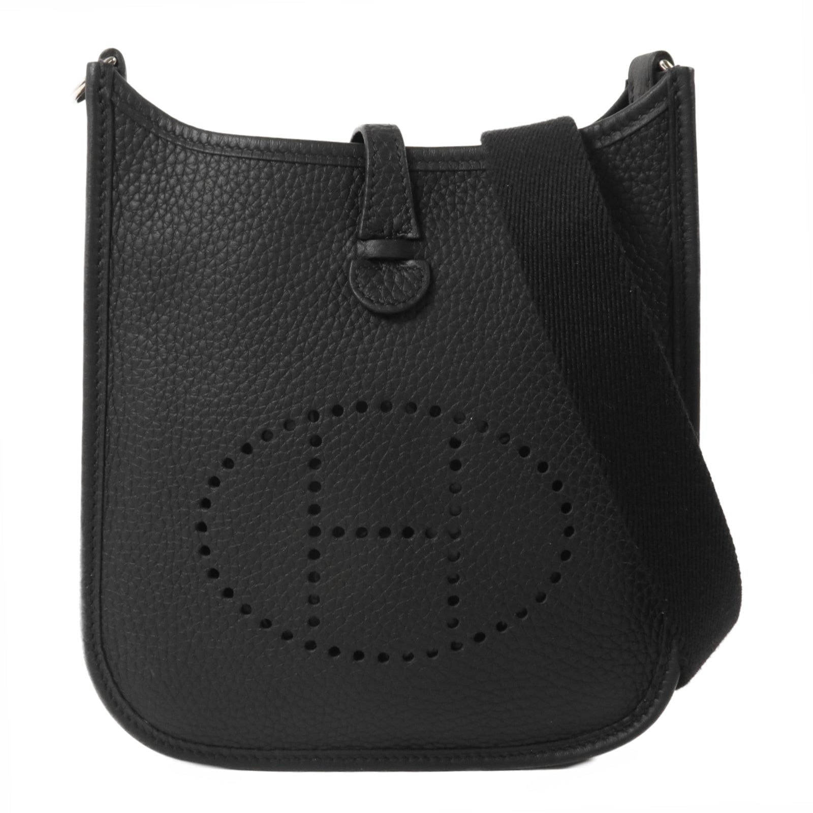 HERMES Clemence皮革Evelyne TPM肩背袋Noir