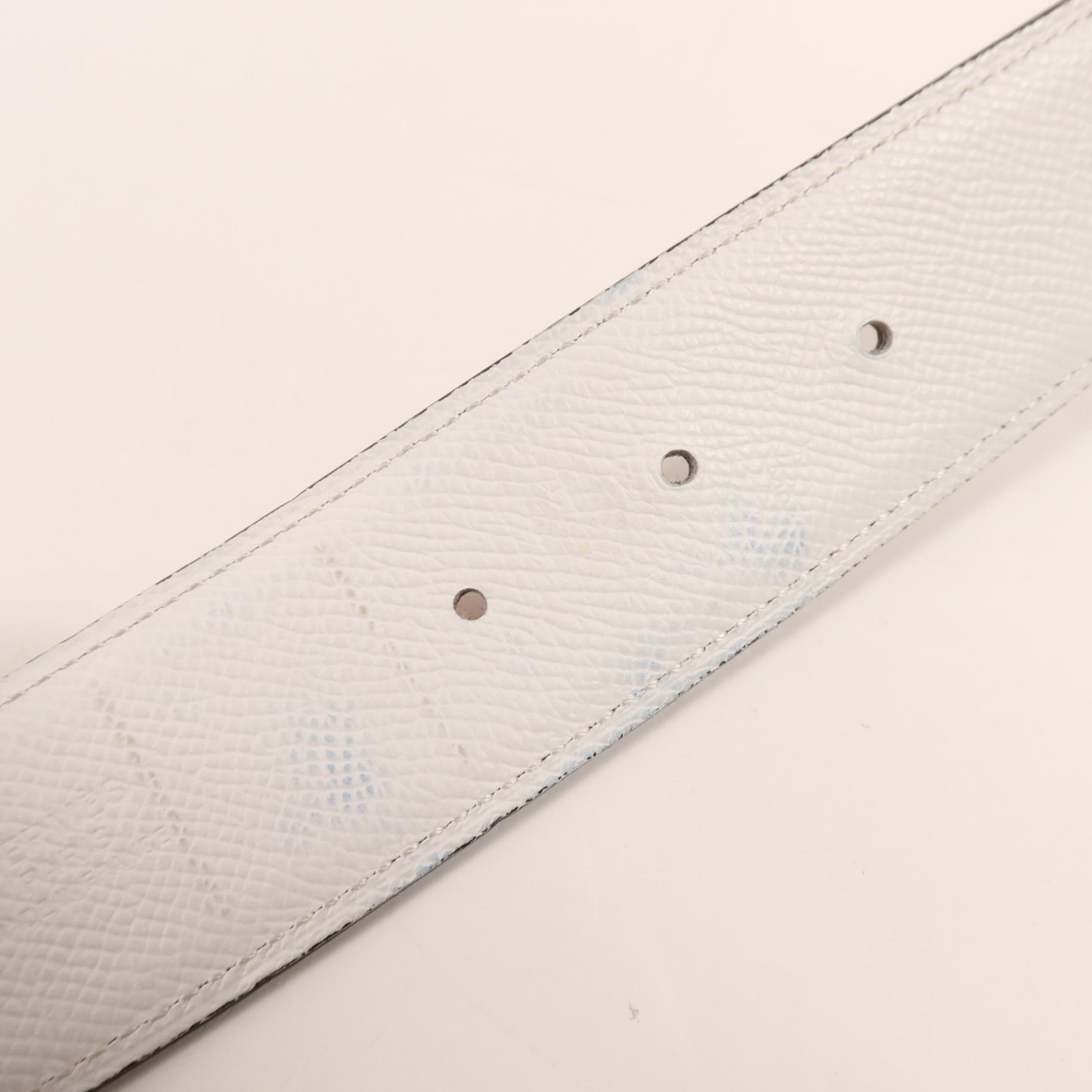 HERMES Epsom皮革Belt 110銀扣皮帶Gold