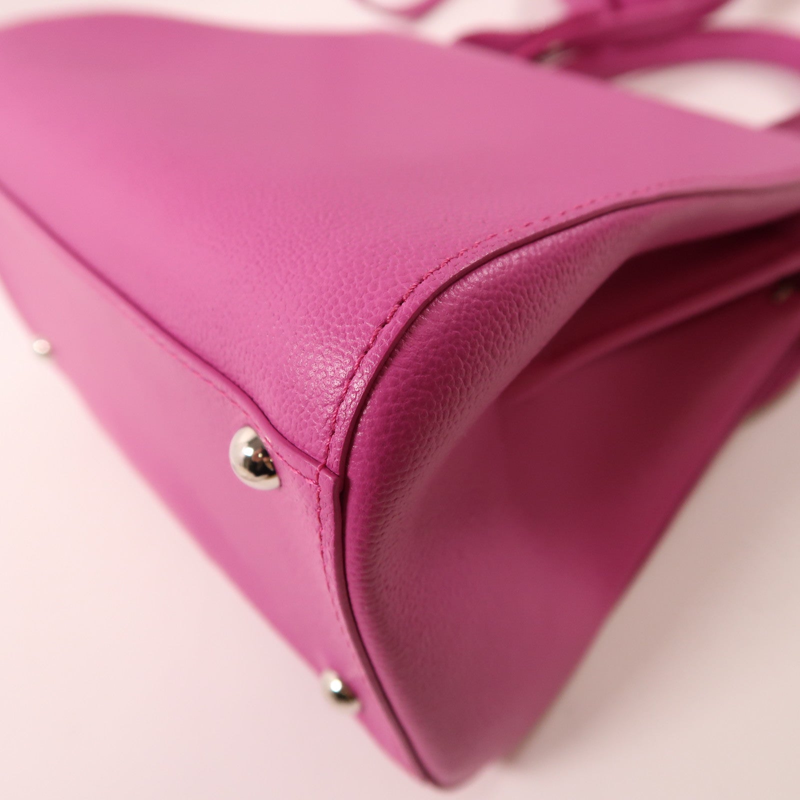 Delvaux 牛皮皮革Briliant Mini銀扣手挽肩背兩用袋