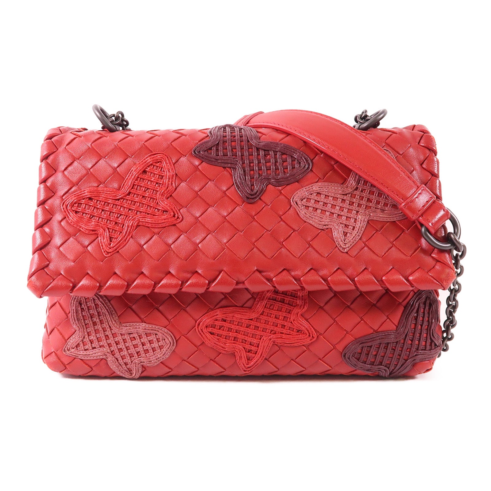 BOTTEGA VENETA 羊皮皮革Shoulder Bag鏈帶肩背袋