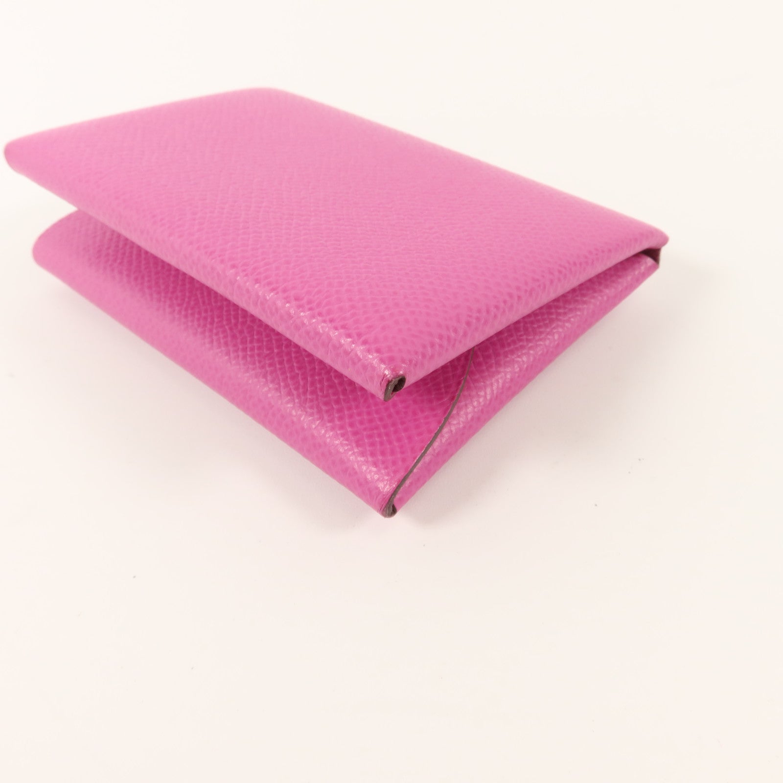 HERMES Epsom皮革Calvi Duo Compact Card Holder卡片套Magnolia