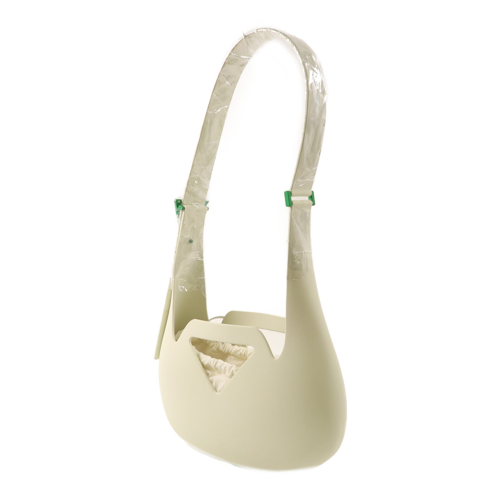 BOTTEGA VENETA 橡膠Rubber Punch Shoulder Bag肩背袋淺綠色