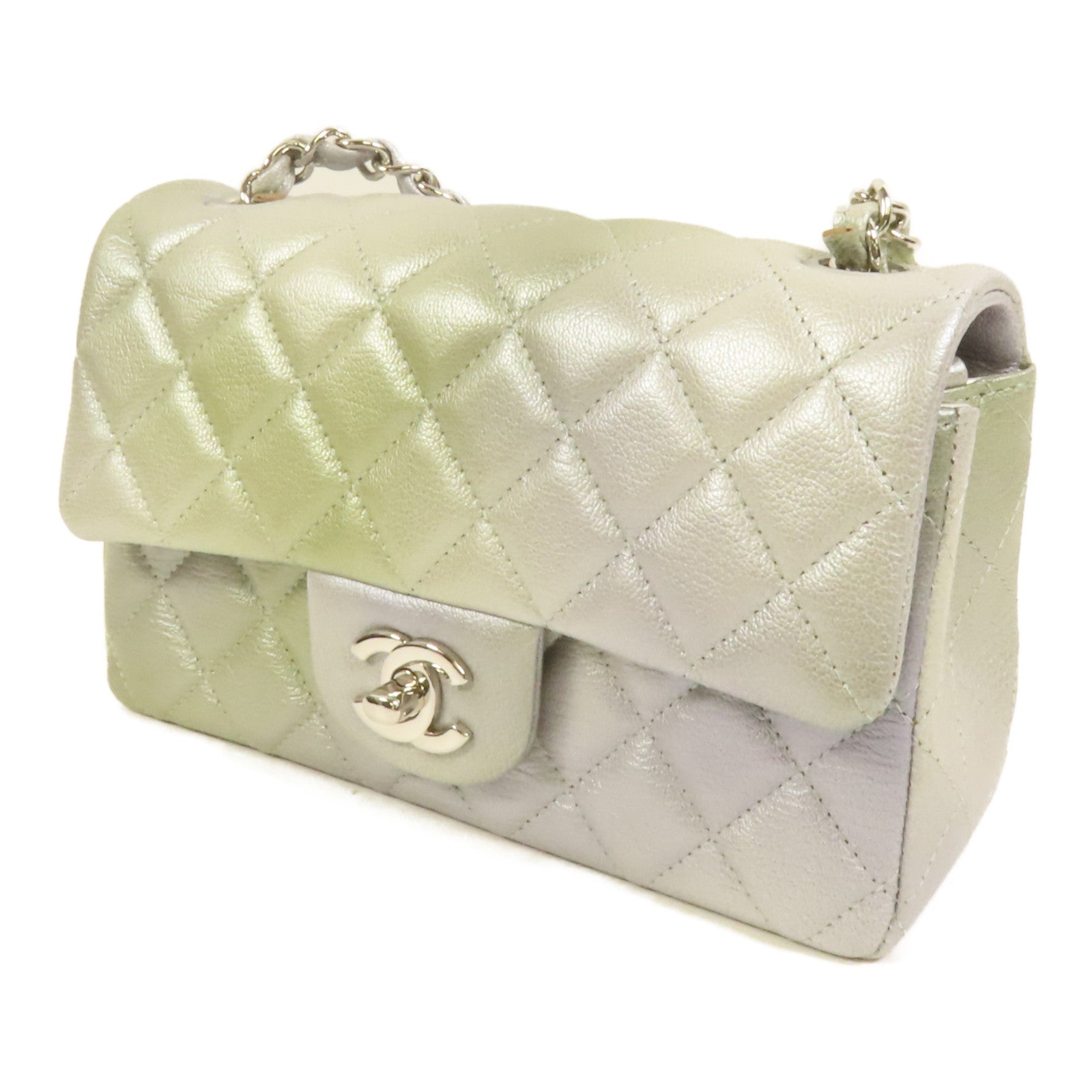 CHANEL 【激減優惠】牛皮皮革Classic 20銀扣鏈帶肩背袋