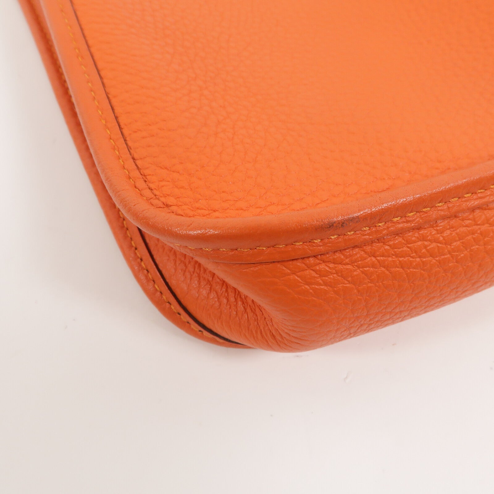 HERMES Clemence皮革Evelyne TPM肩背袋Orange