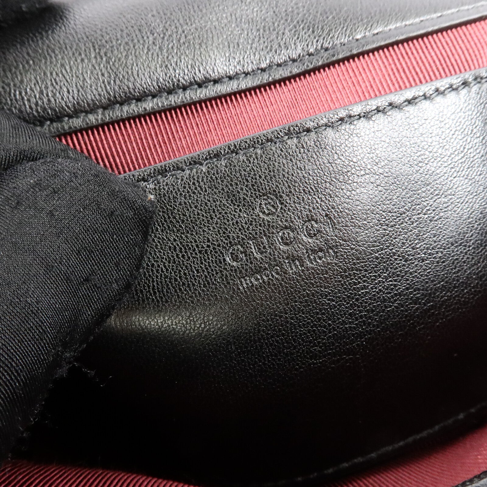 GUCCI 牛皮皮革GG Marmont鏈帶肩背袋