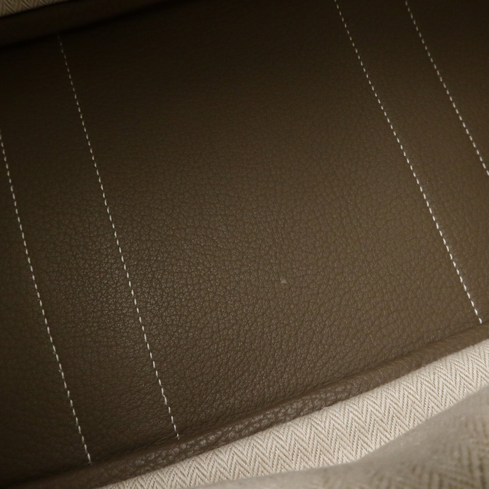 HERMES Negonda皮革Garden Party PM手挽袋Etoupe