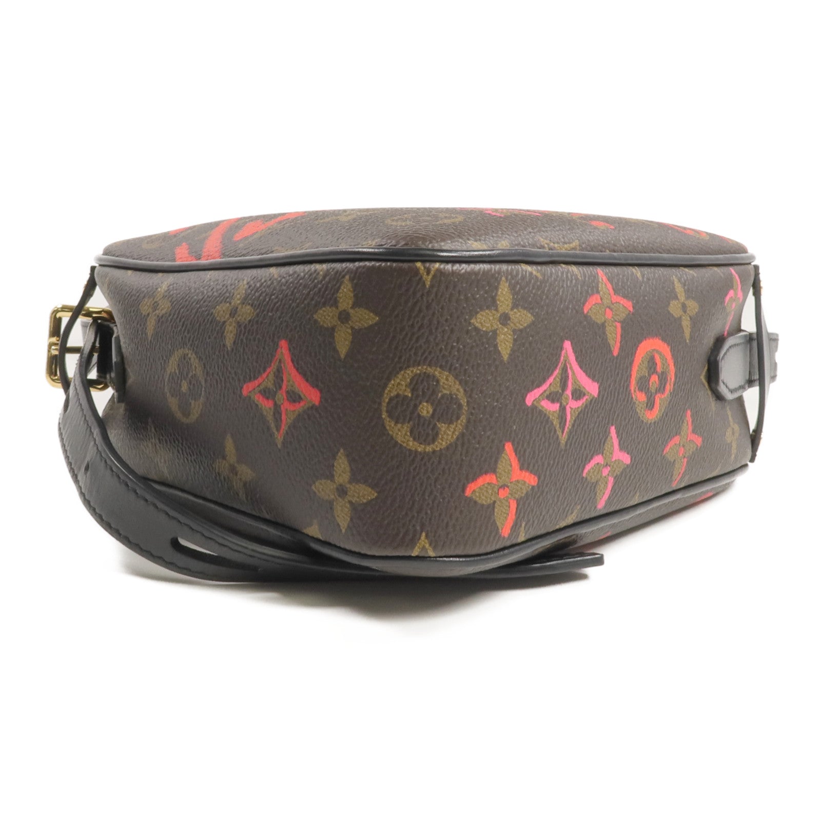 LOUIS VUITTON Monogram Sac Coeur Fall In Love金扣肩背袋棕色