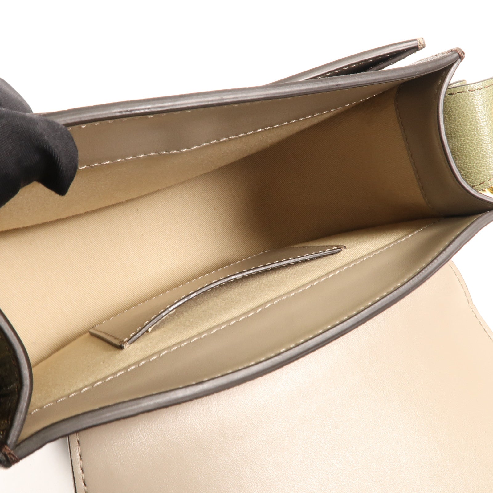 Chloe 牛皮皮革Shoulder Bag金扣手挽肩背兩用袋